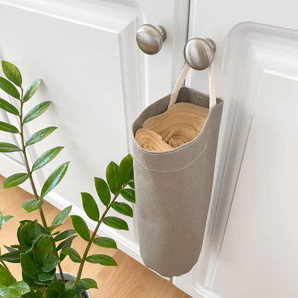 Boba & Vespa Cat Litter Bag Holder in Natural Cotton Canvas - Image 3