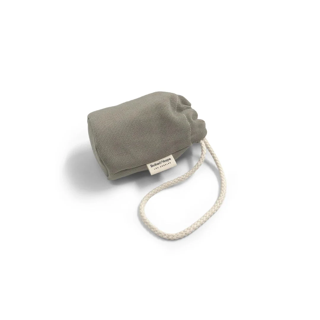 Boba & Vespa Cloth Dog Poop Bag Holder in Cotton Canvas - Image 3