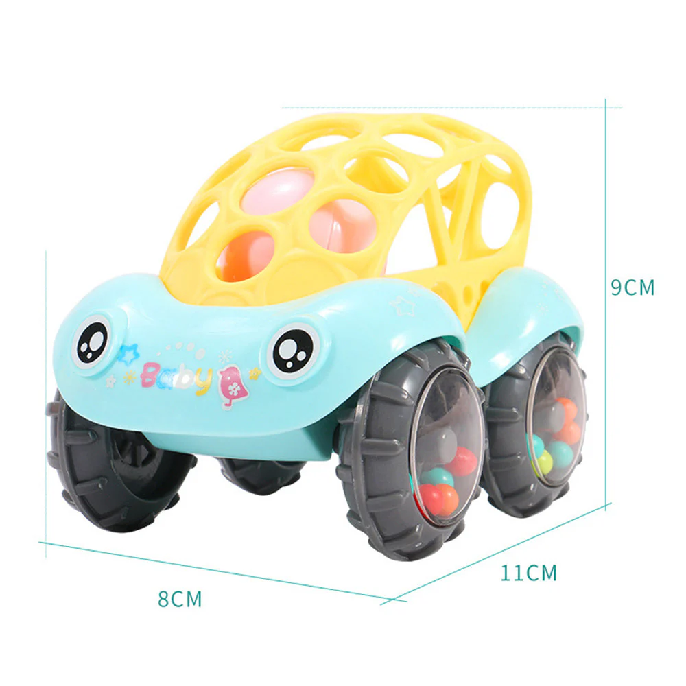 Bobo Car Baby Bell Grip Soft Toy Baby Teether Hand Catch Ball - Image 6