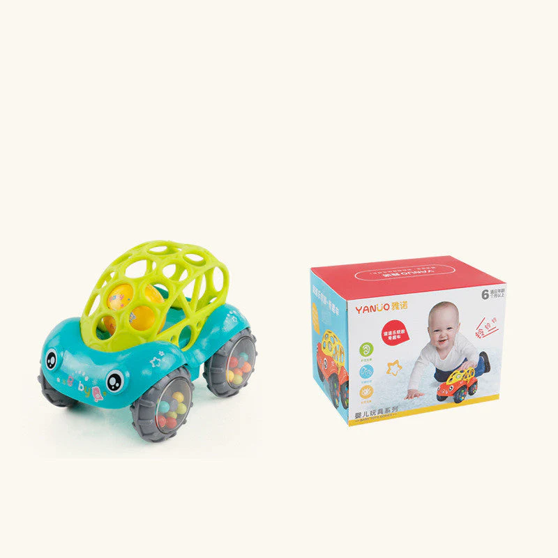 Bobo Car Baby Bell Grip Soft Toy Baby Teether Hand Catch Ball - Image 7