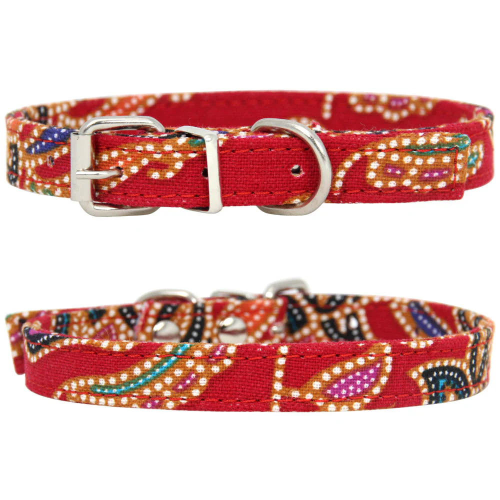 Bohemia Pattern Dog Leash & Collar – Durable Fabric Pet Walking Accessory - Image 6