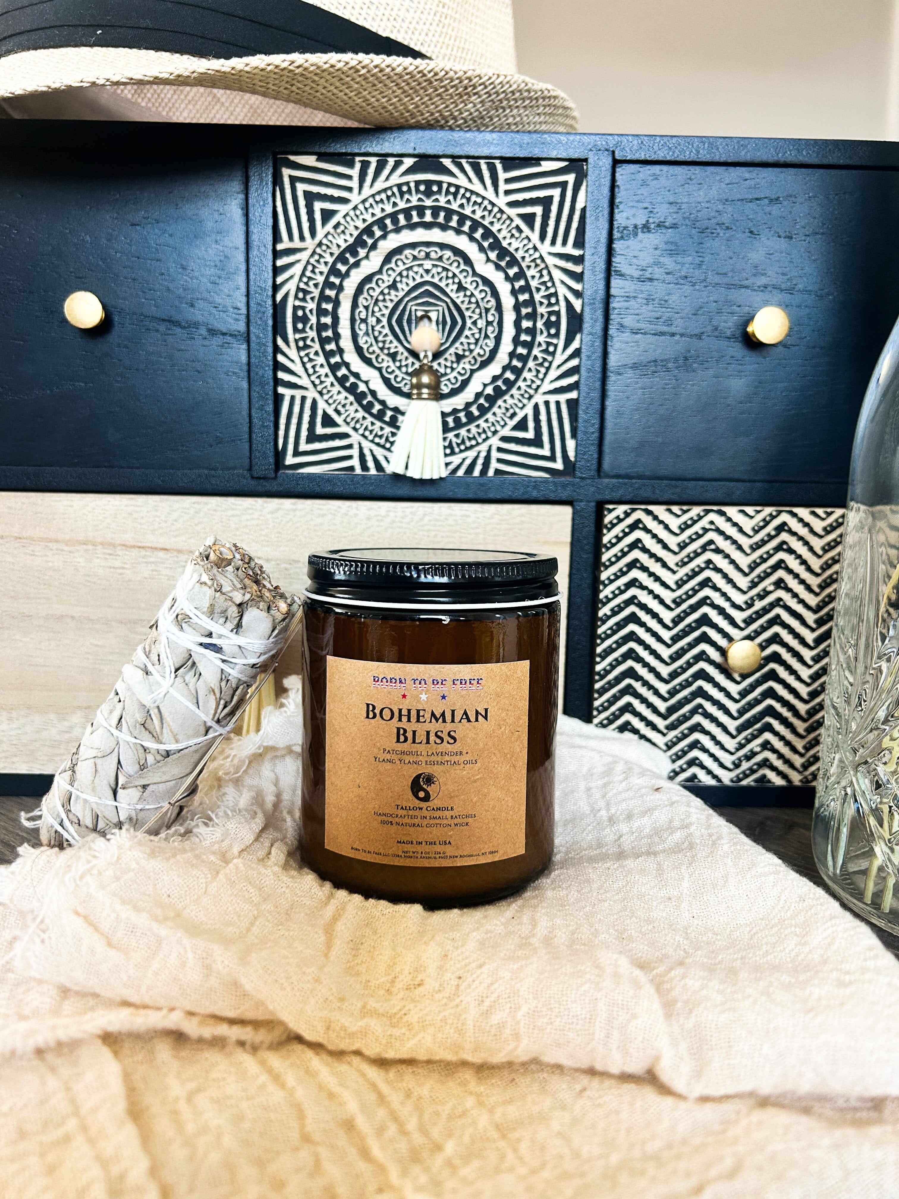 Bohemian Bliss Tallow Candle - Image 4