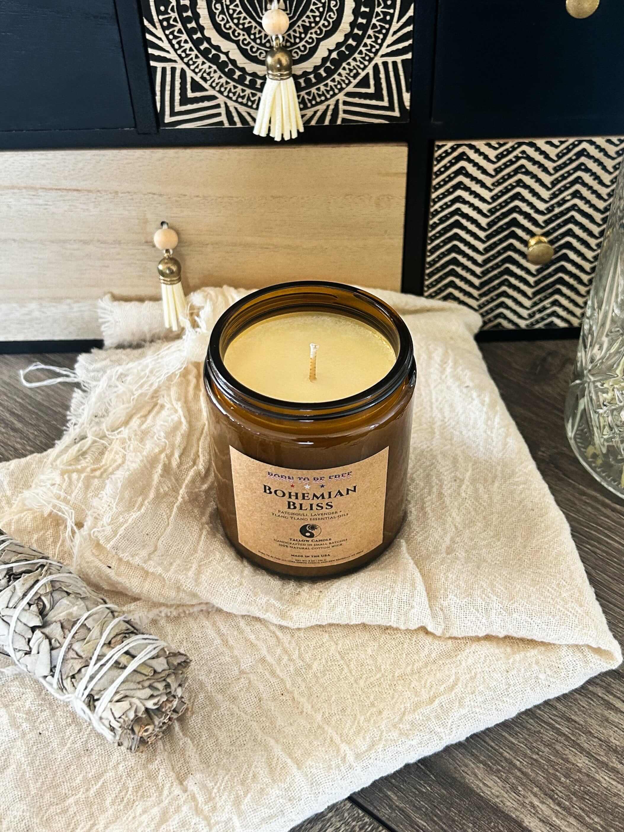 Bohemian Bliss Tallow Candle - Image 6