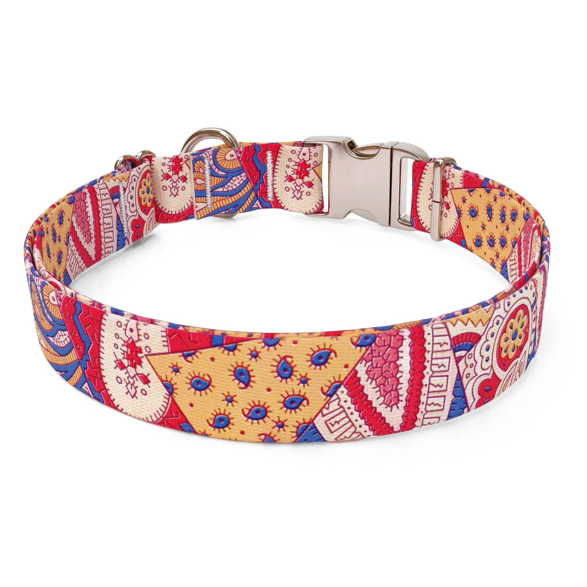 Bohemian Patchwork Dog Collar - Image 2