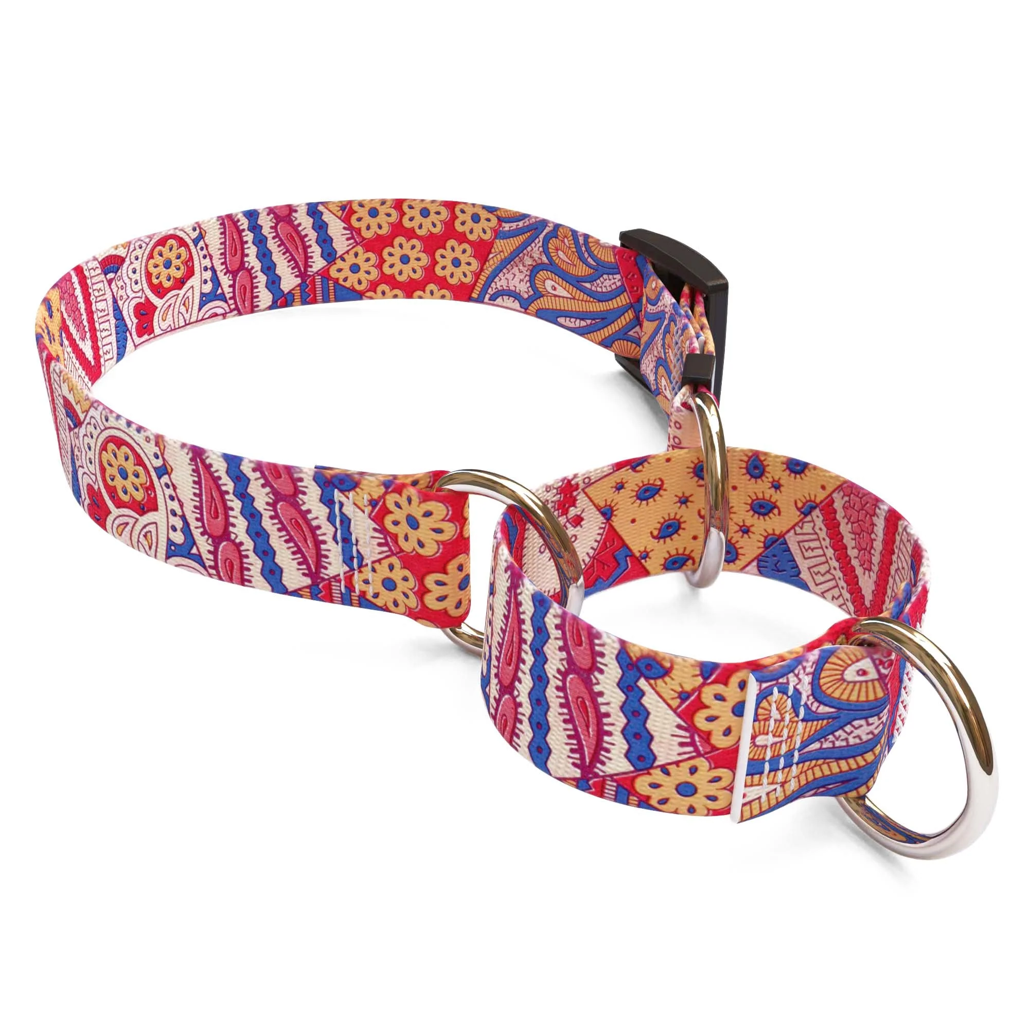 Bohemian Patchwork Dog Collar - Image 3
