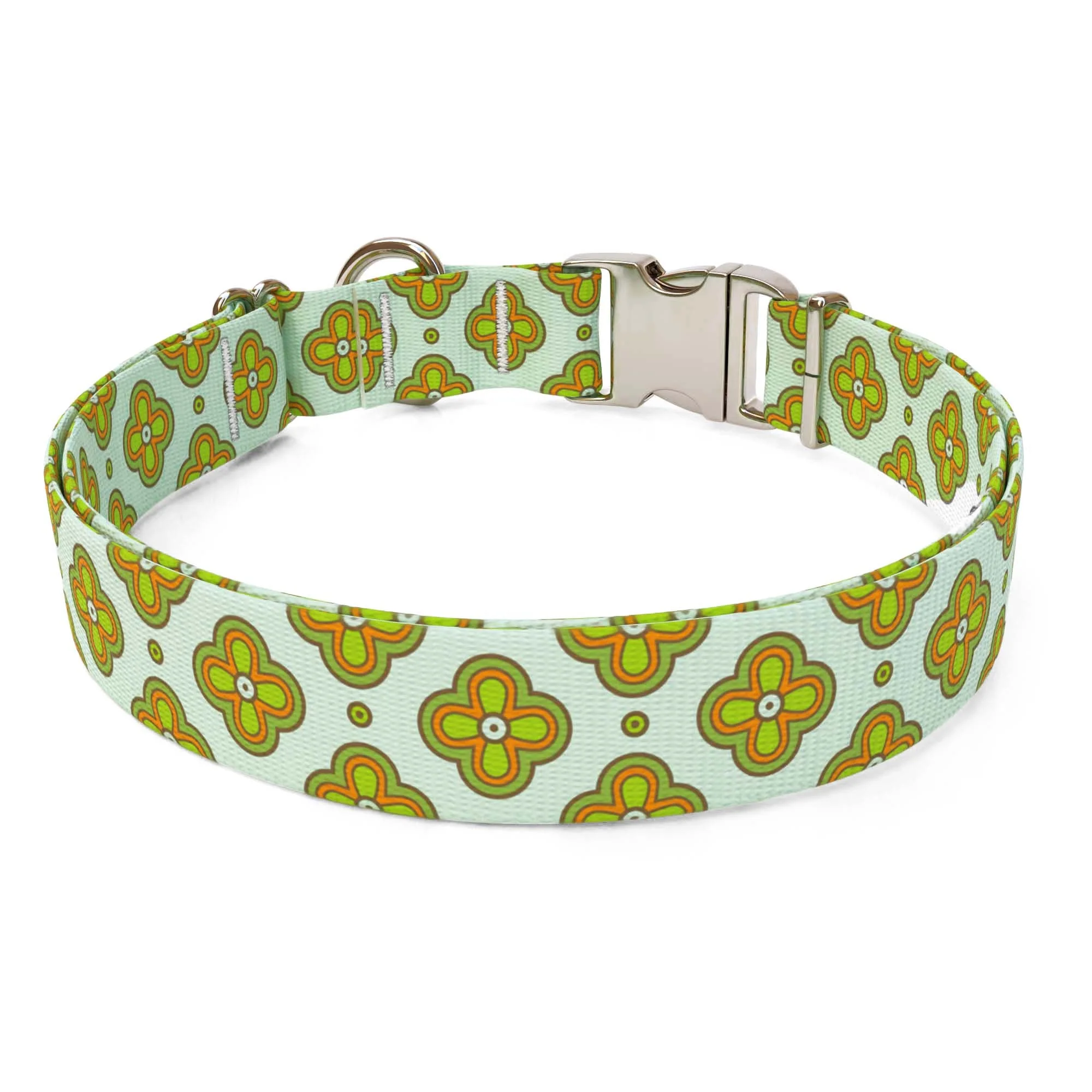 Boho Cleo Blue Dog Collar - Image 2