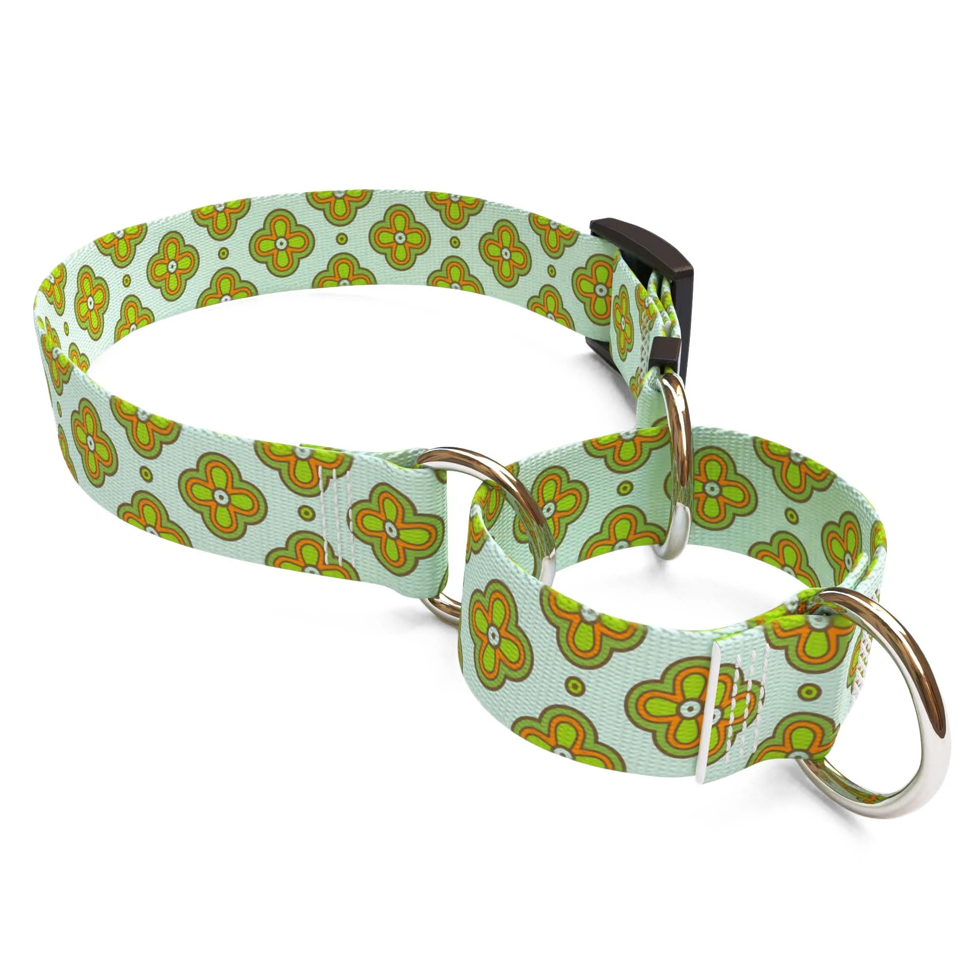 Boho Cleo Blue Dog Collar - Image 3