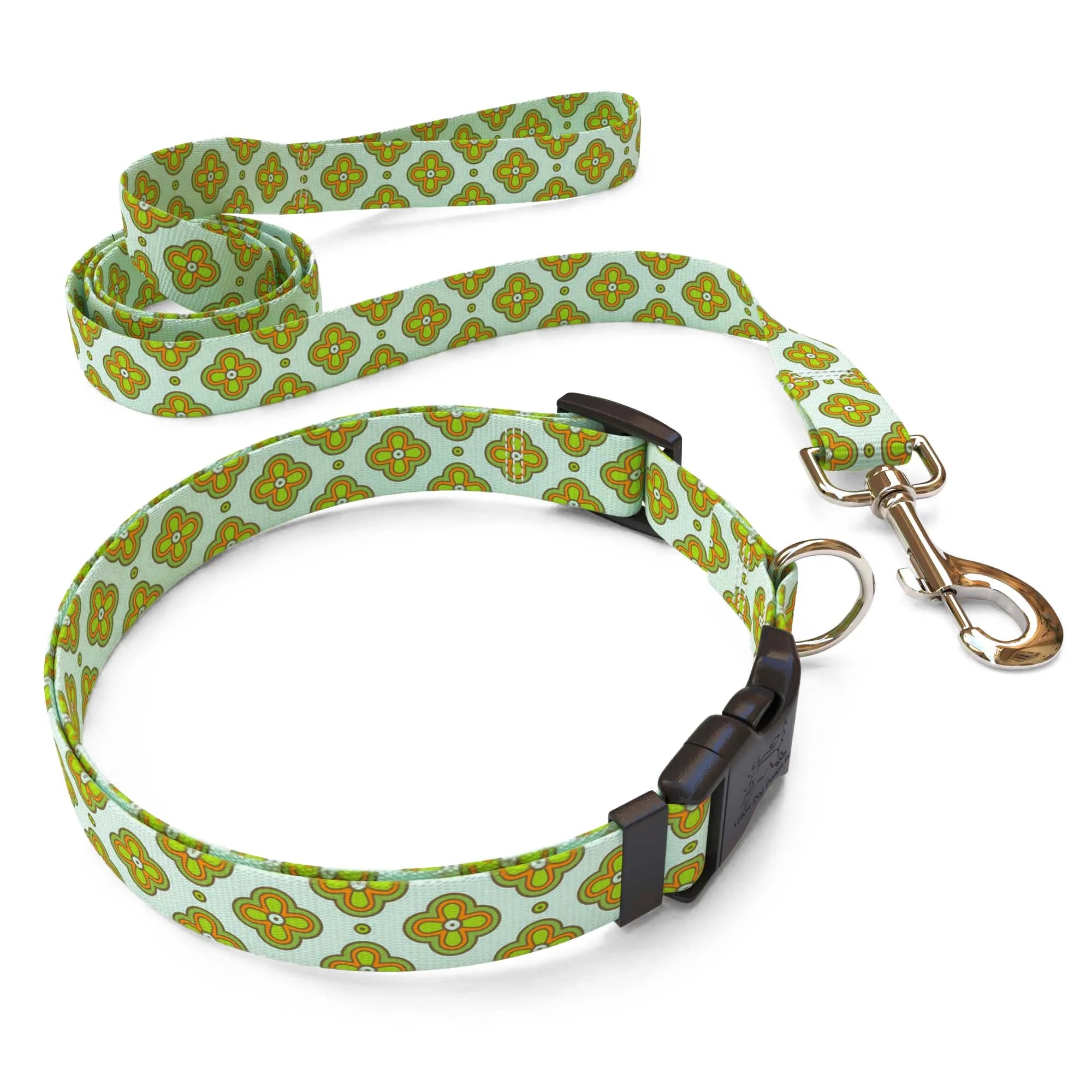 Boho Cleo Blue Dog Collar - Image 4