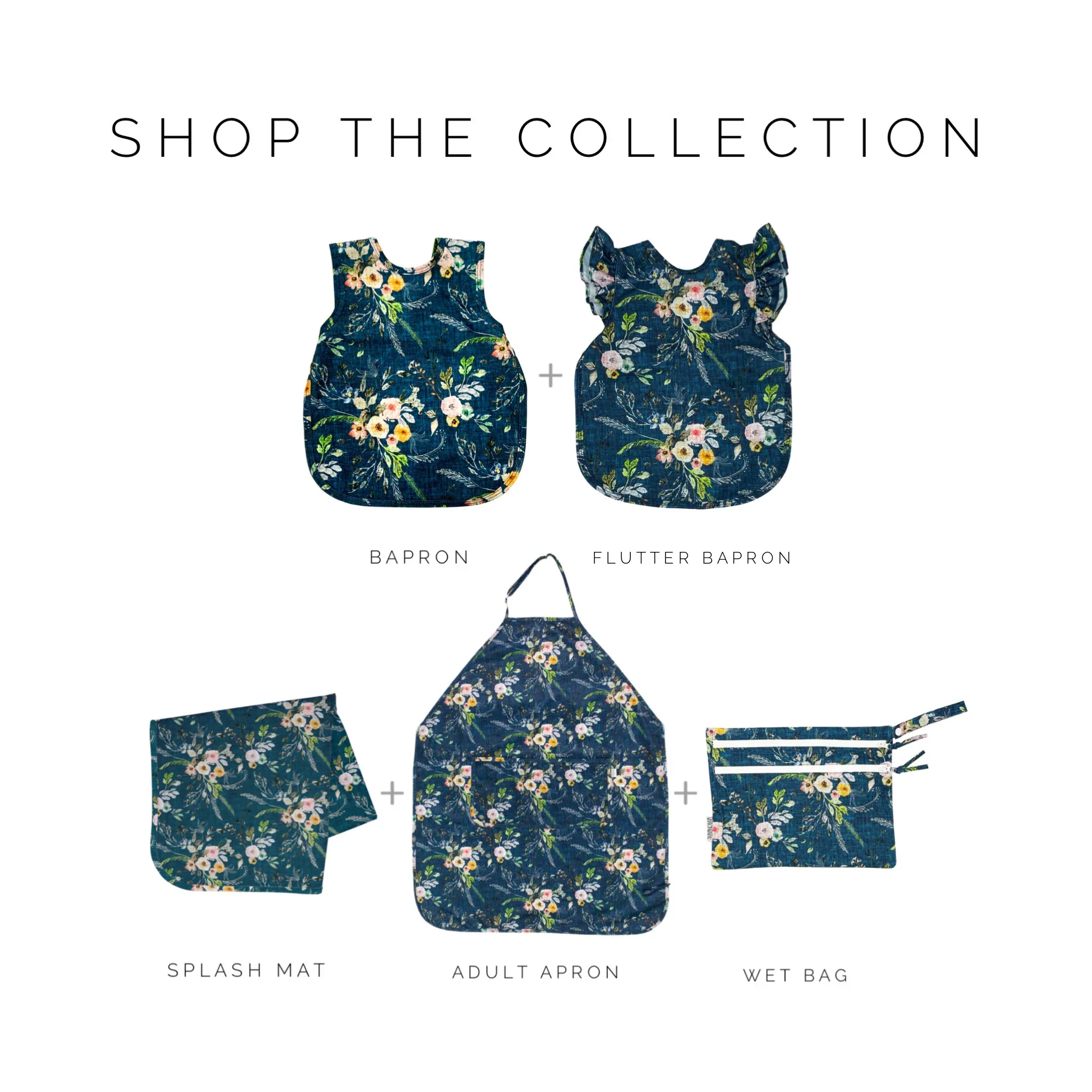 Boho Floral Apron - fits sizes youth small through adult 2XL - Image 3