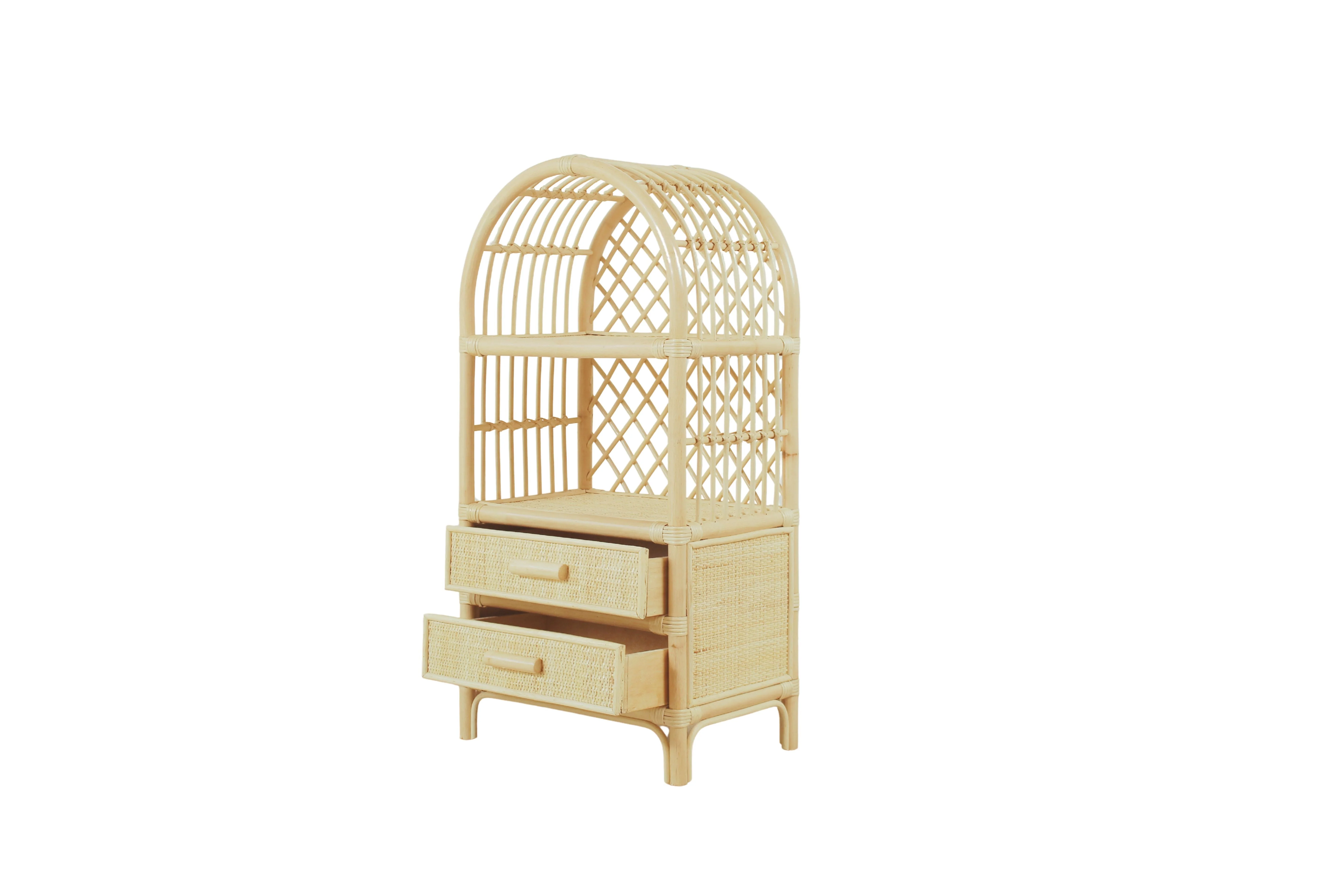 Boho Rattan Kids Bookshelf & Toy Storage | Montessori Doll Shelf – Eco-Friendly Nursery & Playroom Furniture - Image 7