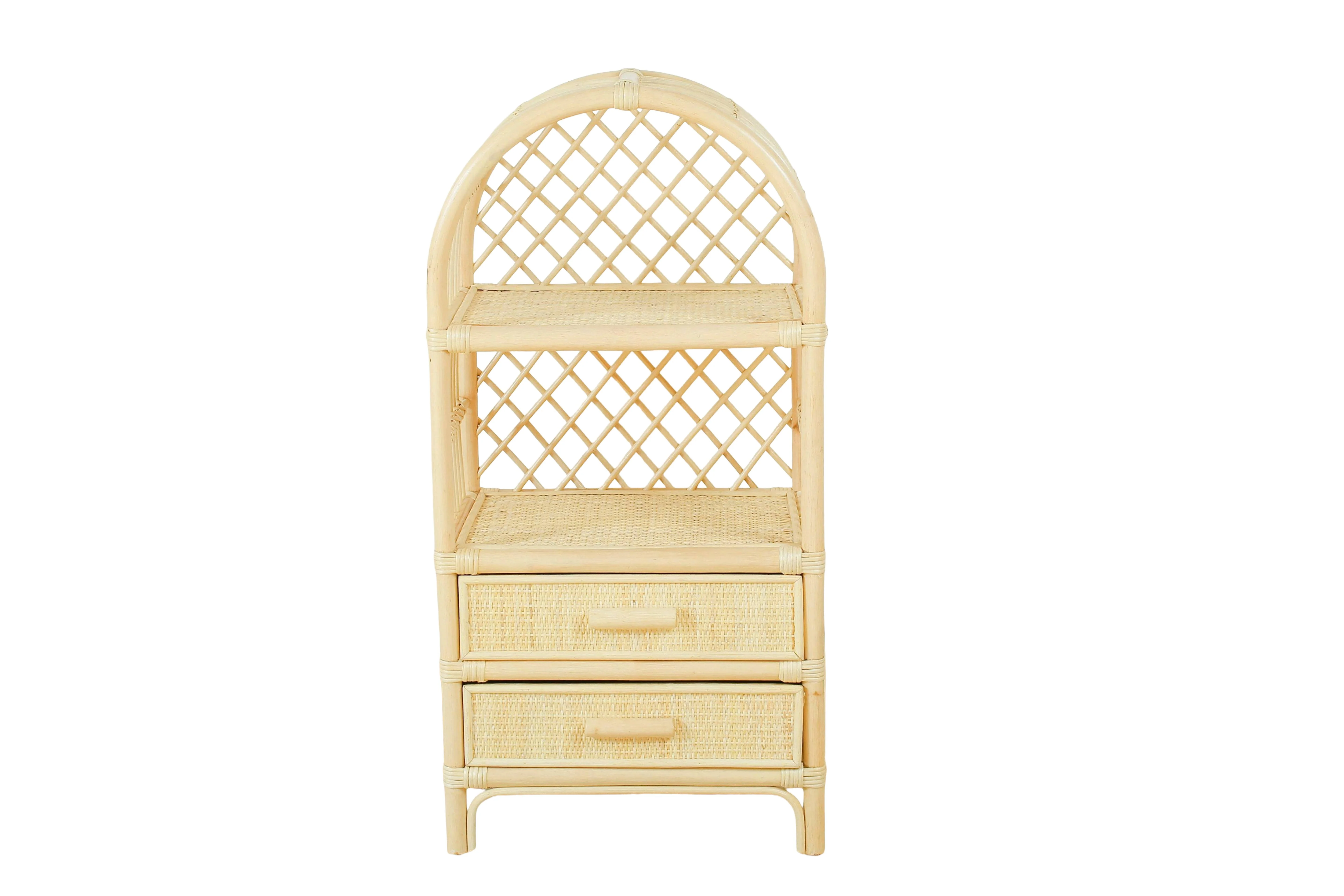 Boho Rattan Kids Bookshelf & Toy Storage | Montessori Doll Shelf – Eco-Friendly Nursery & Playroom Furniture - Image 8