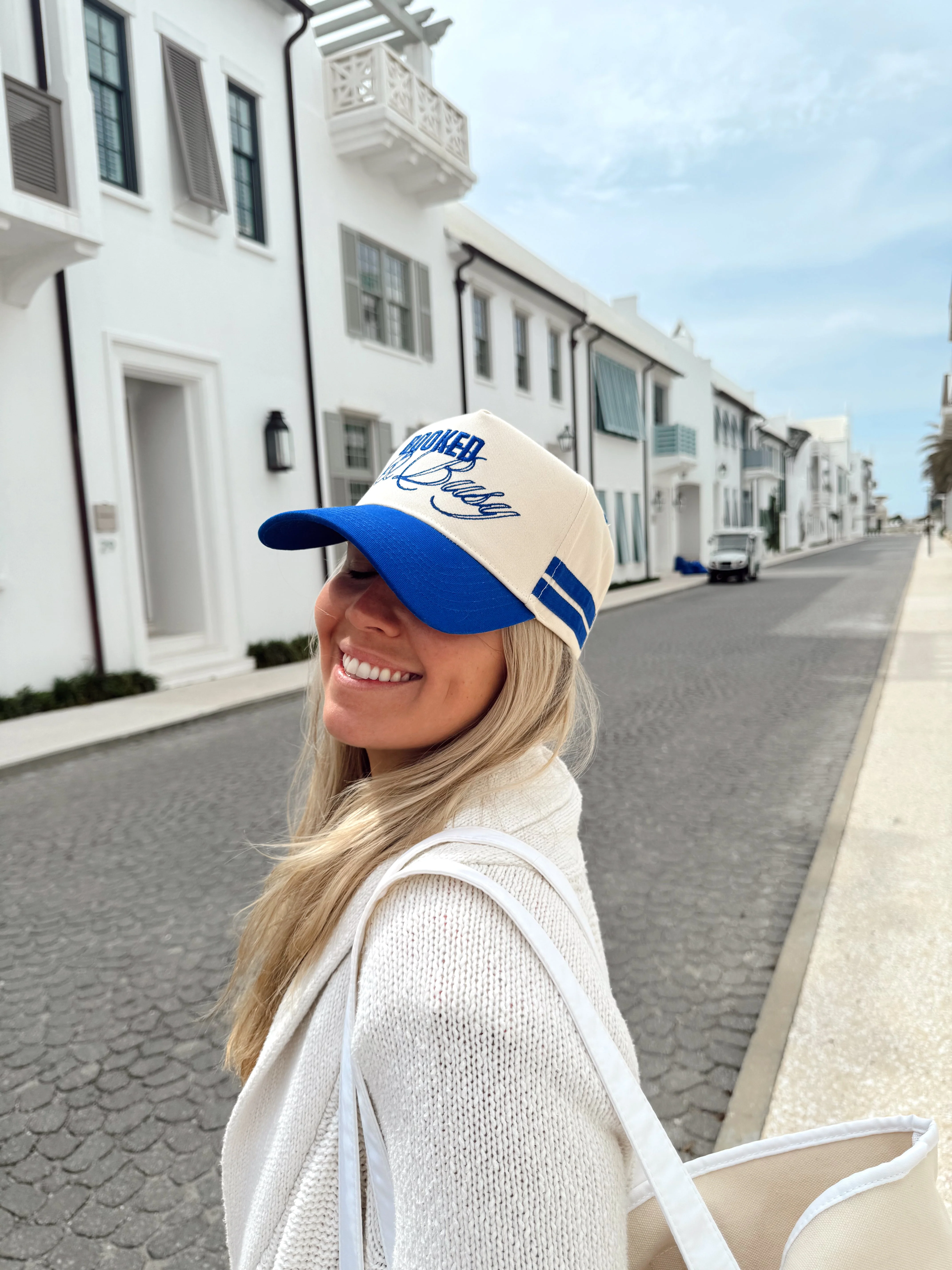 Booked and Busy - Royal Blue Vintage Trucker Hat - Image 4