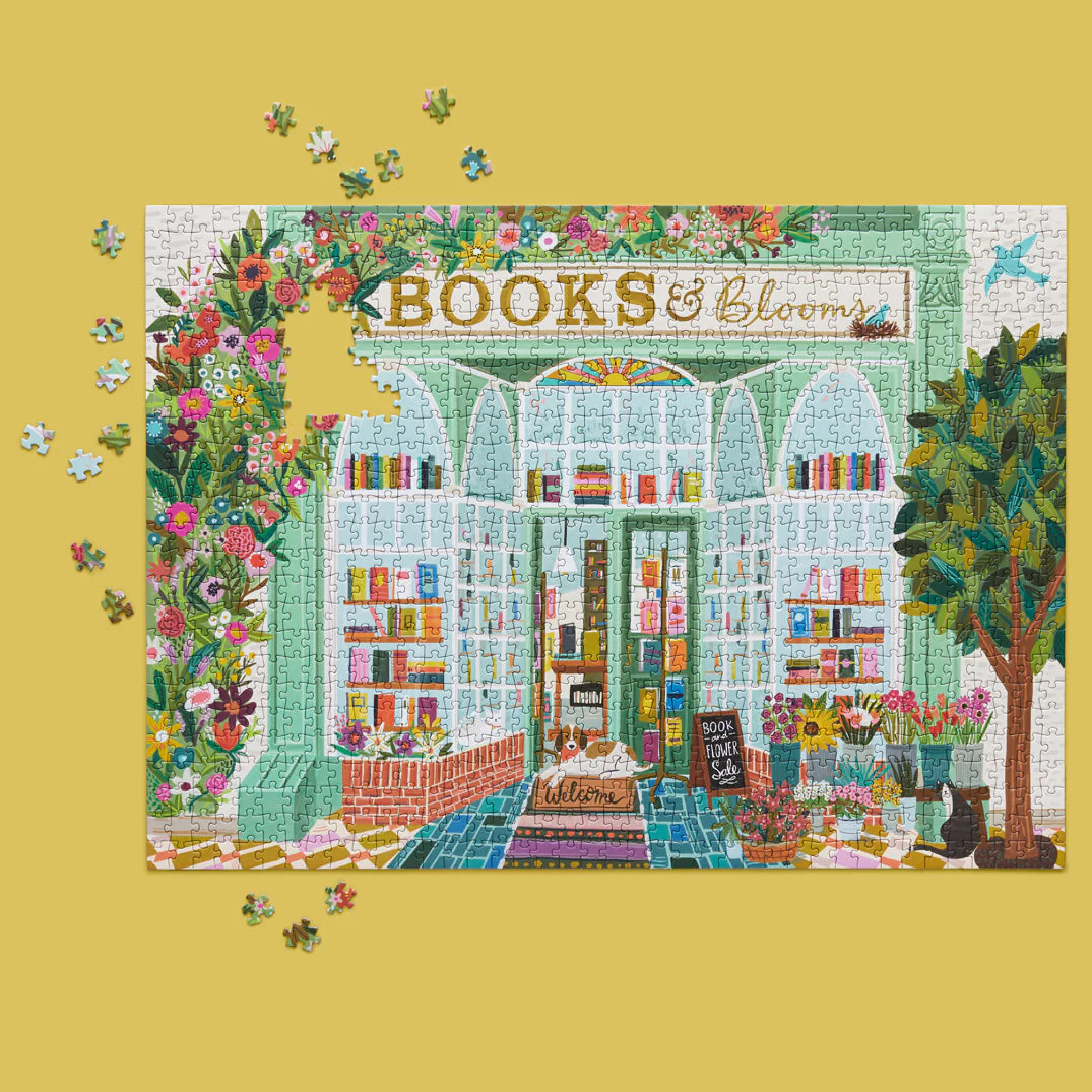 Books And Blooms 1000 Piece Puzzle - Image 2
