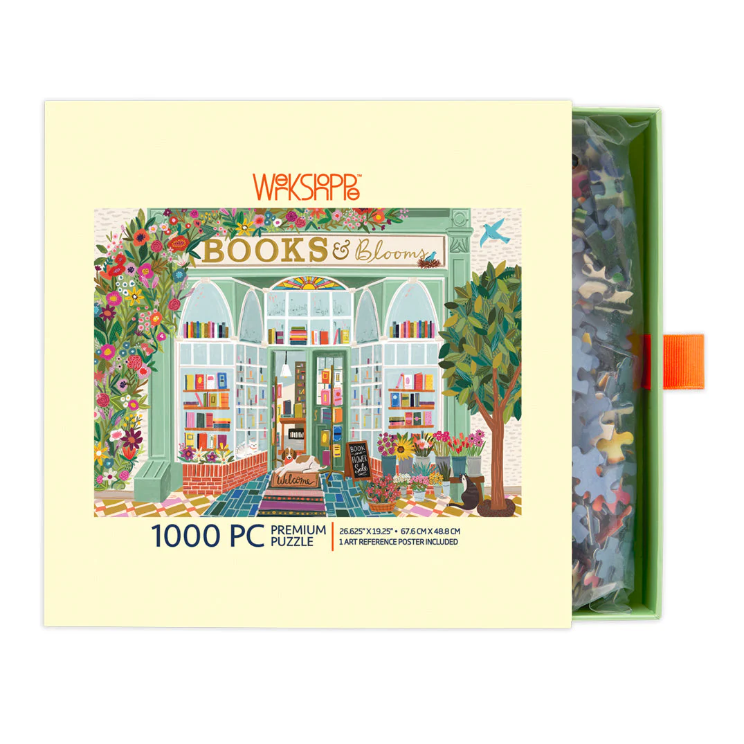 Books And Blooms 1000 Piece Puzzle - Image 3