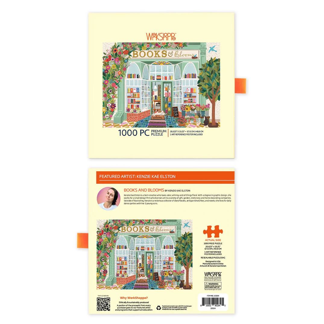 Books And Blooms 1000 Piece Puzzle - Image 4