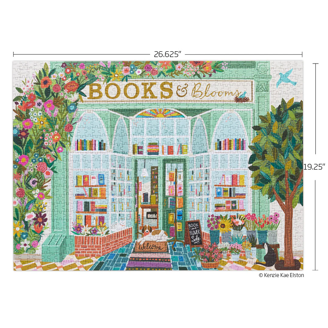 Books And Blooms 1000 Piece Puzzle - Image 5
