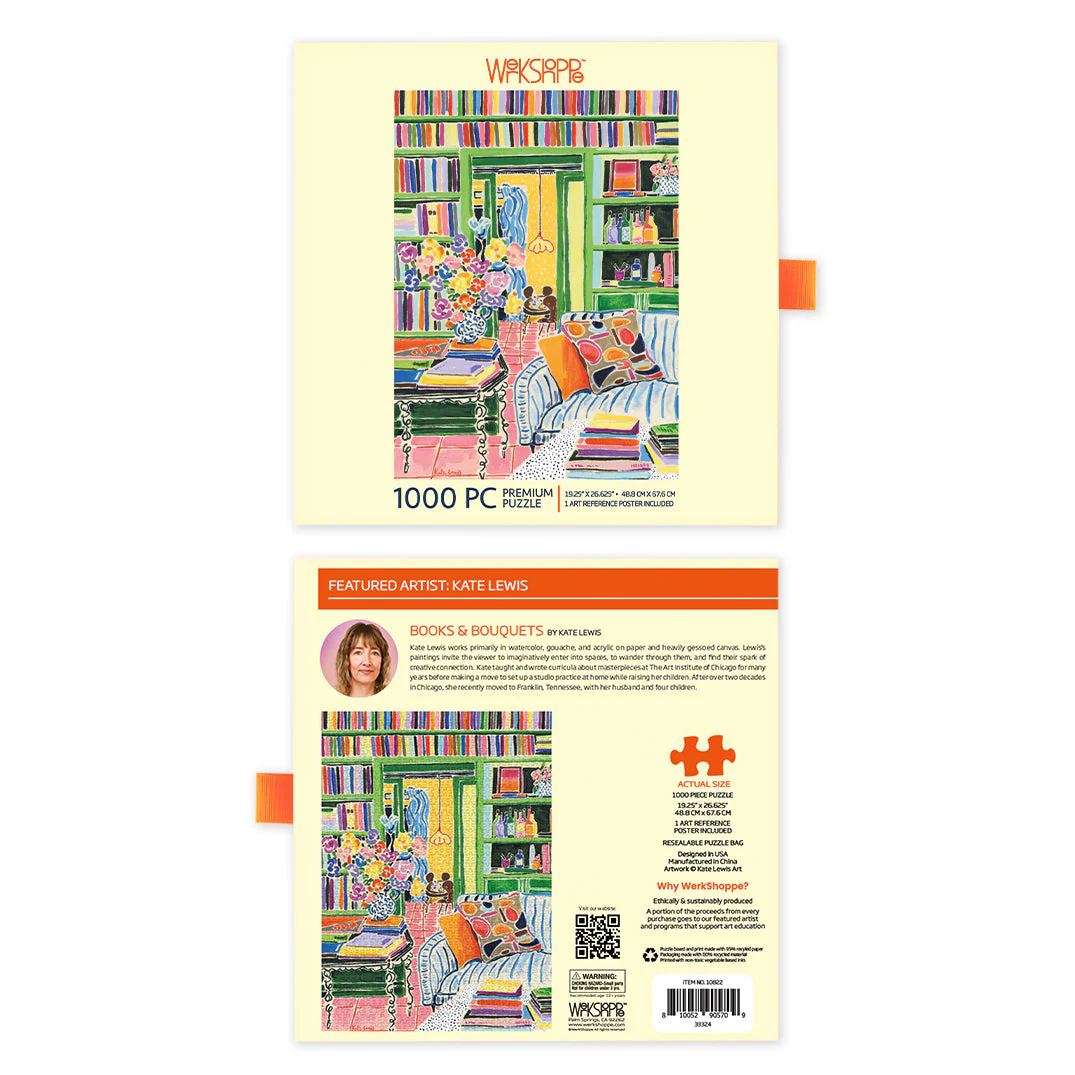 Books & Bouquets 1000 Piece Puzzle - Image 3