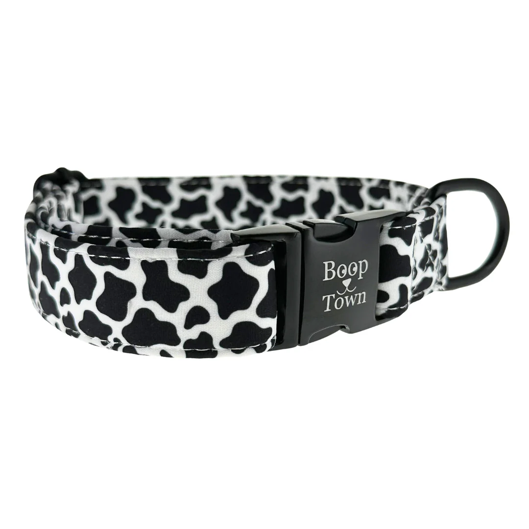 Boop Town Durable Soft Cotton Dog Collar With Nylon Core Quick Release Metal Buckle Adjustable for Girls Boys Small Medium Large Comfortable Pet Products Reduces Hair Matting Gold Tone Zinc Alloy Hardware - Image 14