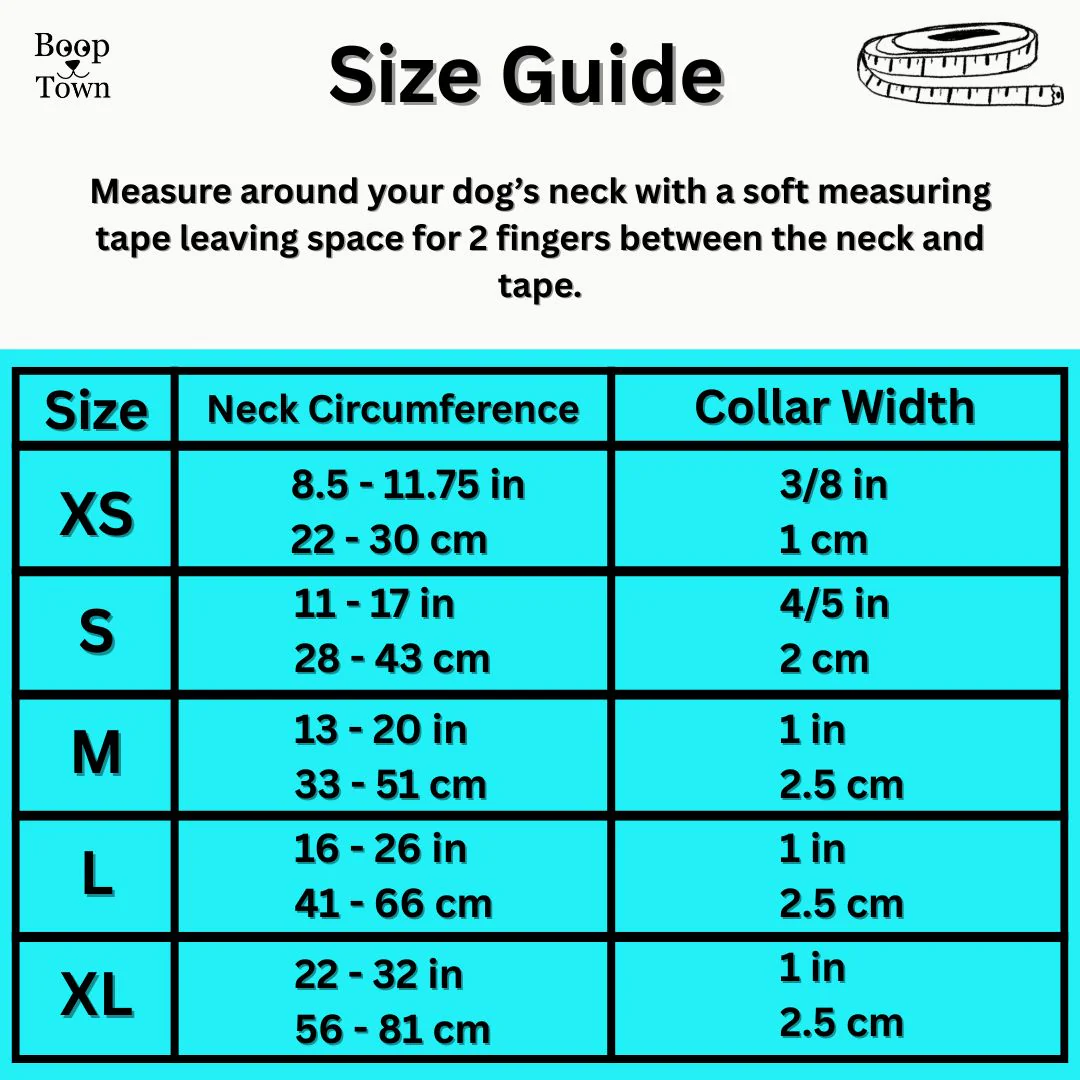 Boop Town Durable Soft Cotton Dog Collar With Nylon Core Quick Release Metal Buckle Adjustable for Girls Boys Small Medium Large Comfortable Pet Products Reduces Hair Matting Gold Tone Zinc Alloy Hardware - Image 2