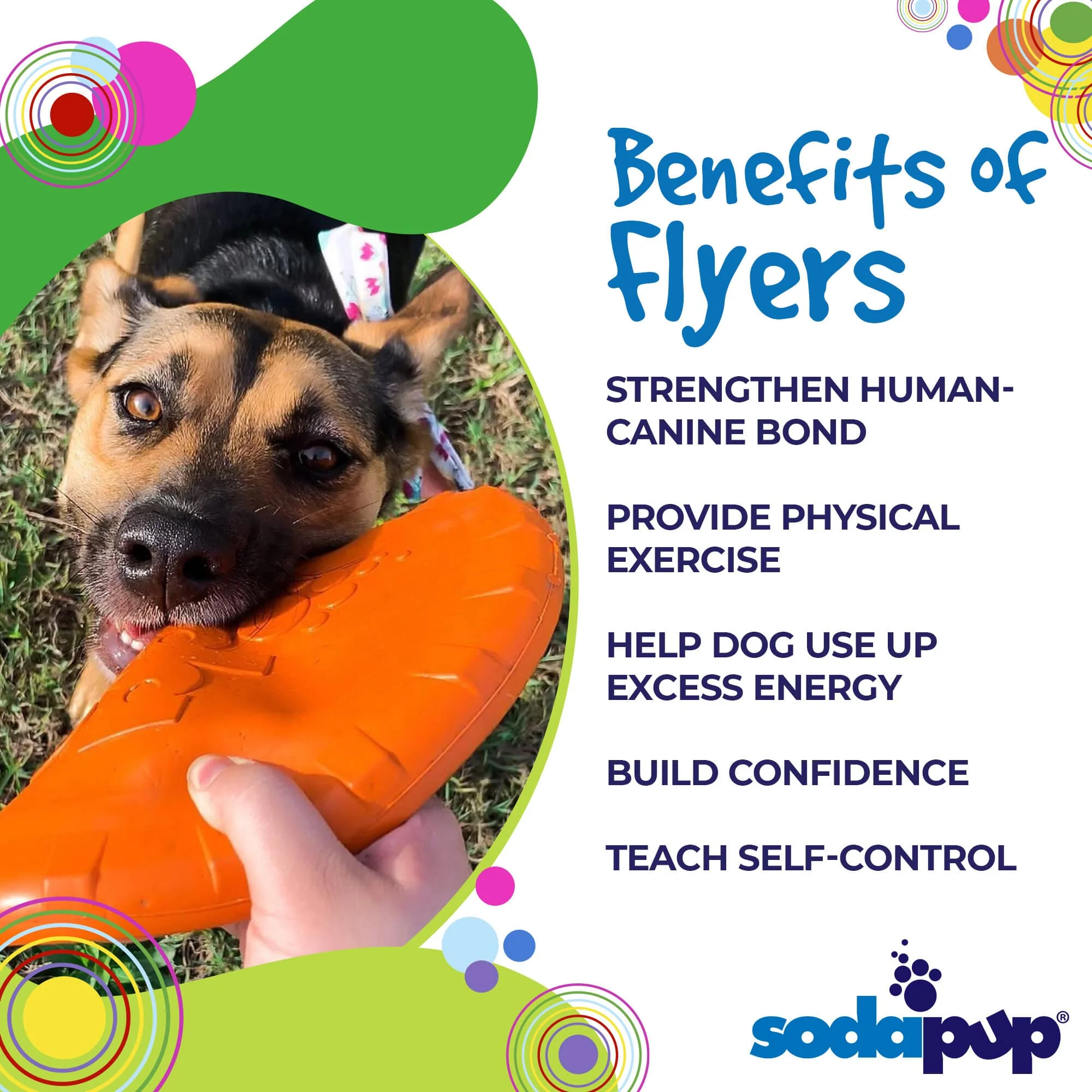 Bottle Top Flyer Rubber Frisbee for Dogs | Orange | Vet Approved | USA Made - Image 3