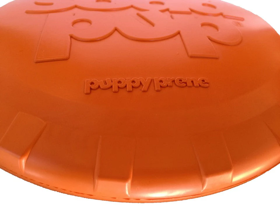 Bottle Top Flyer Rubber Frisbee for Dogs | Orange | Vet Approved | USA Made - Image 9