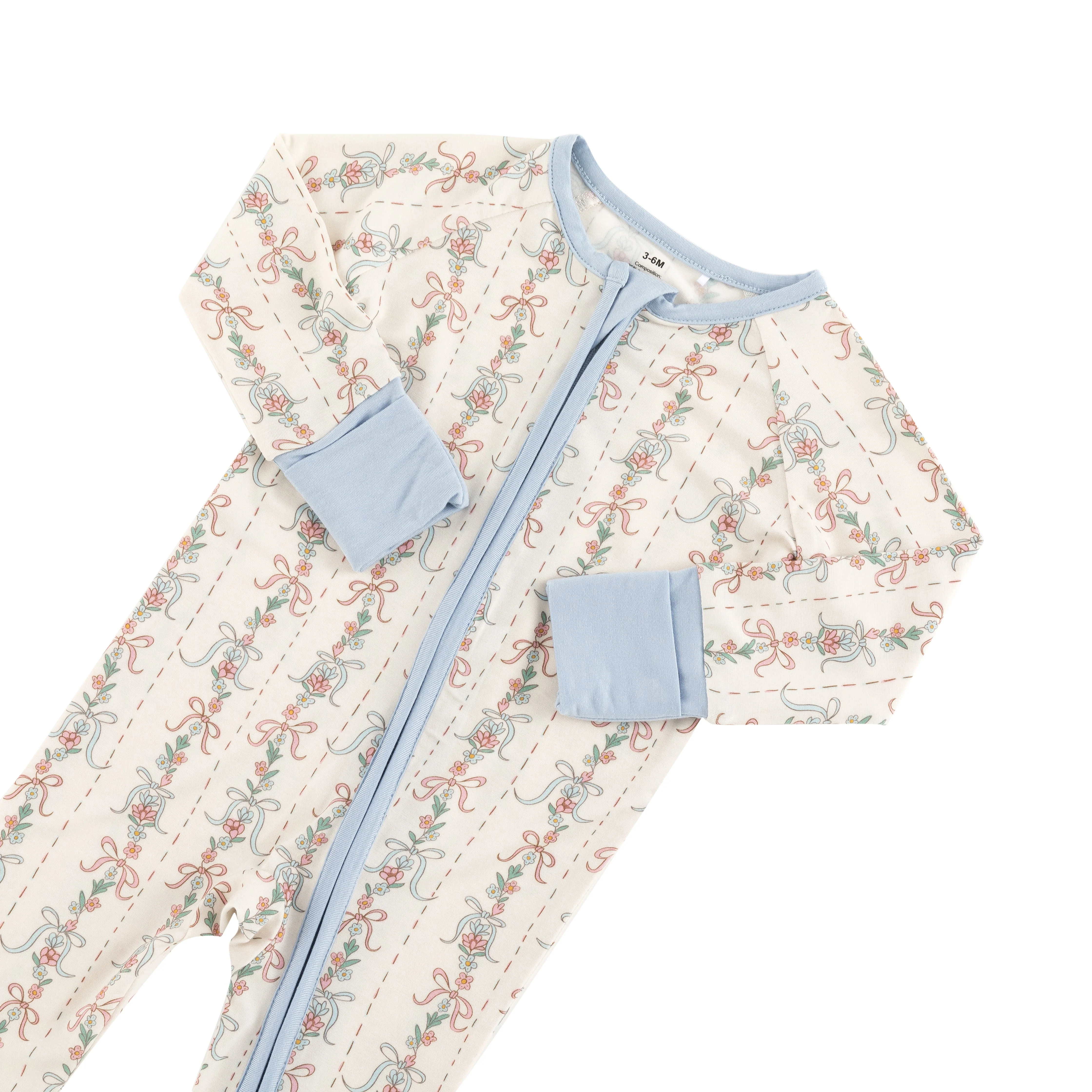 Bow Blossom (Convertible Zip Footies) - Image 2