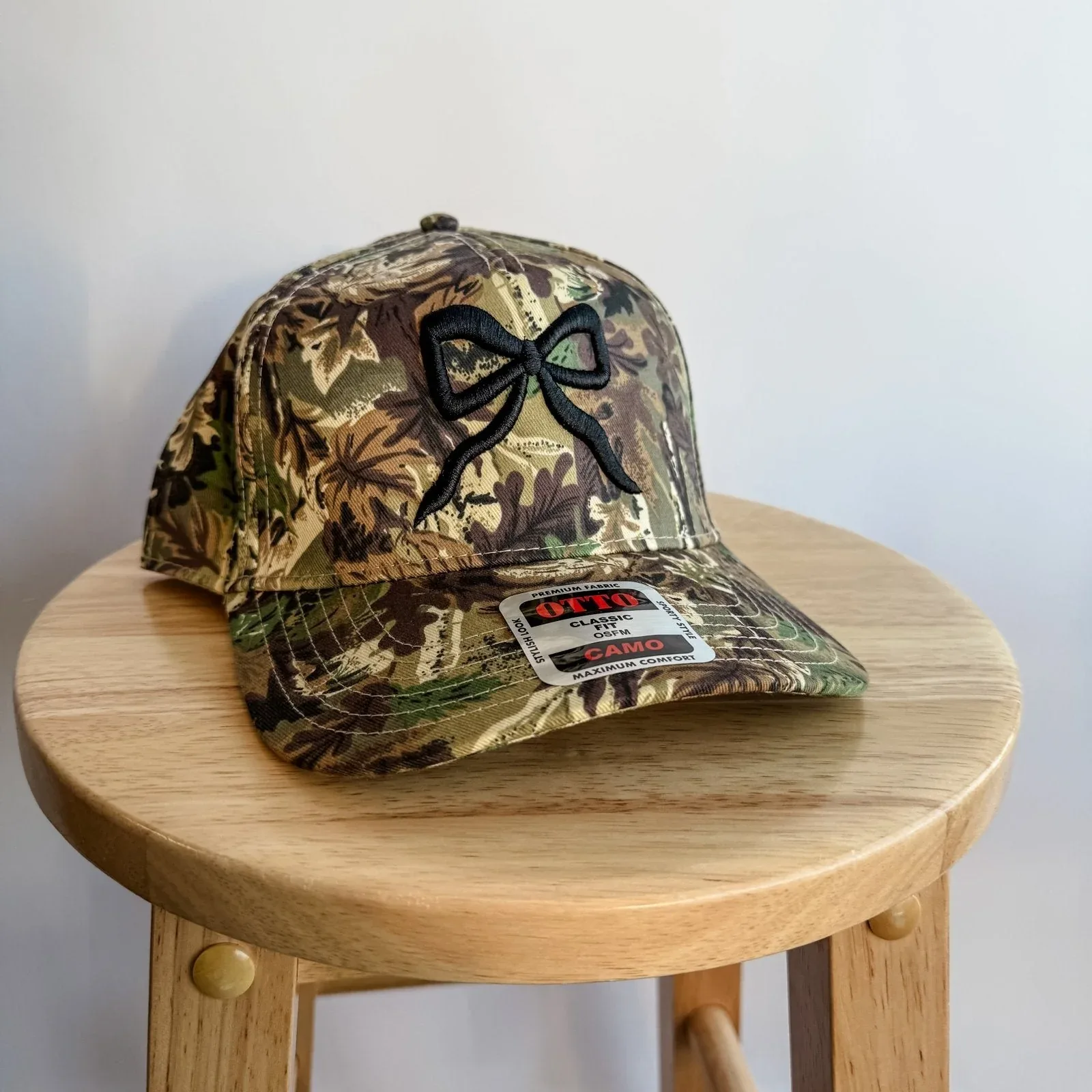 Bow Camo- Trucker Hat Black - Image 3