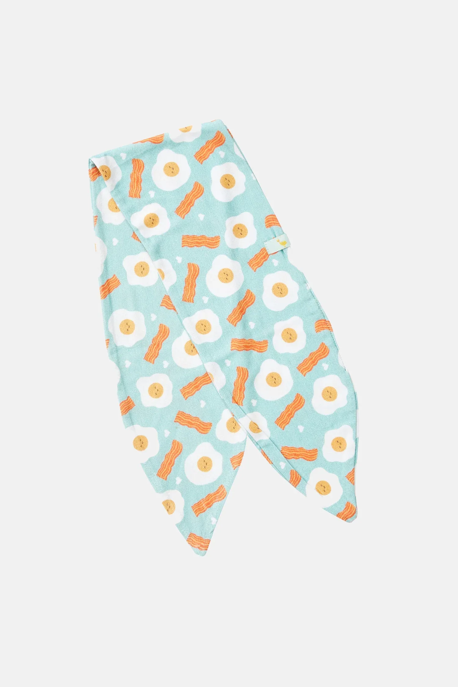 Bow Headband - Bacon & Eggs Blue - Image 3