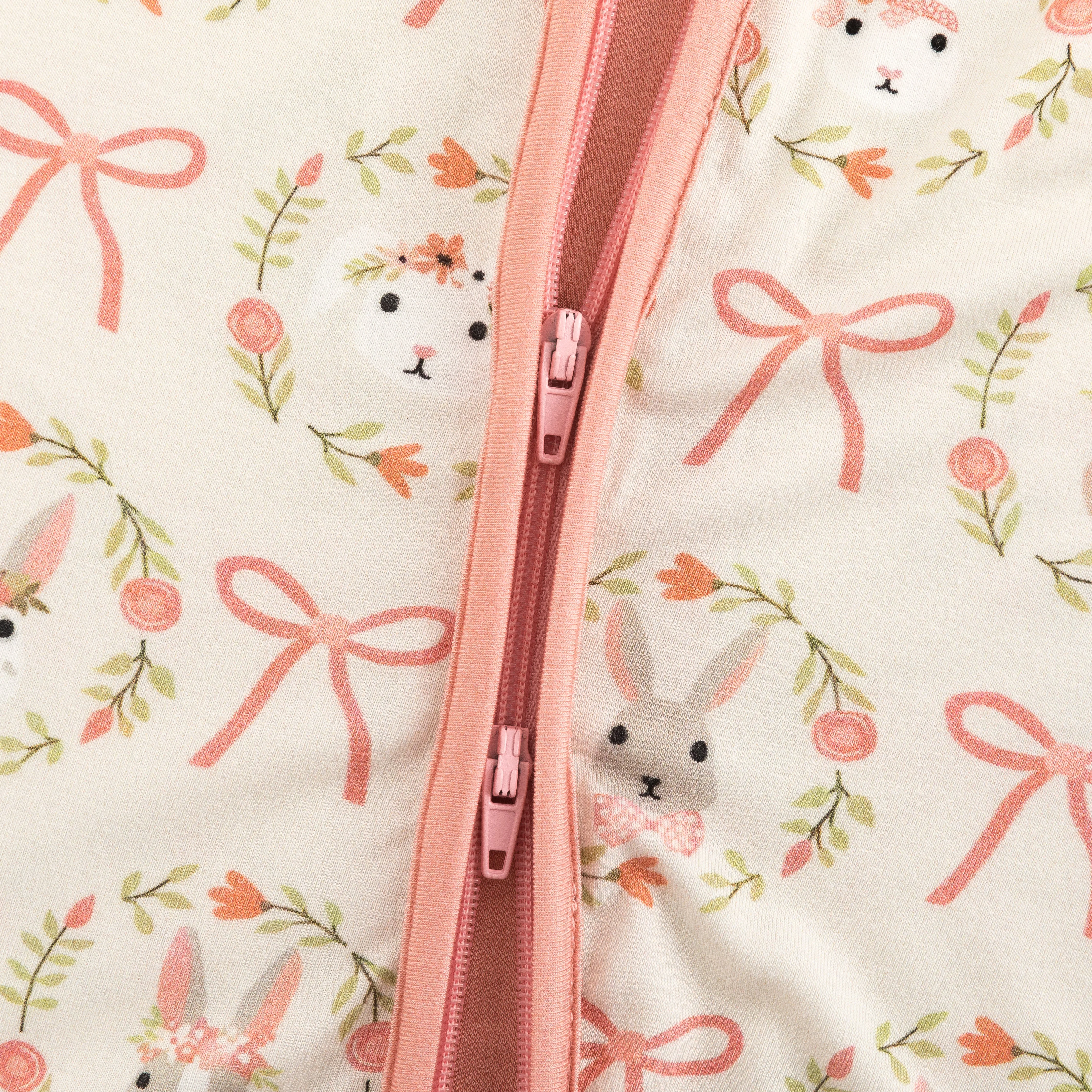 Bows & Bunnies (Convertible Zip Footies) - Image 9