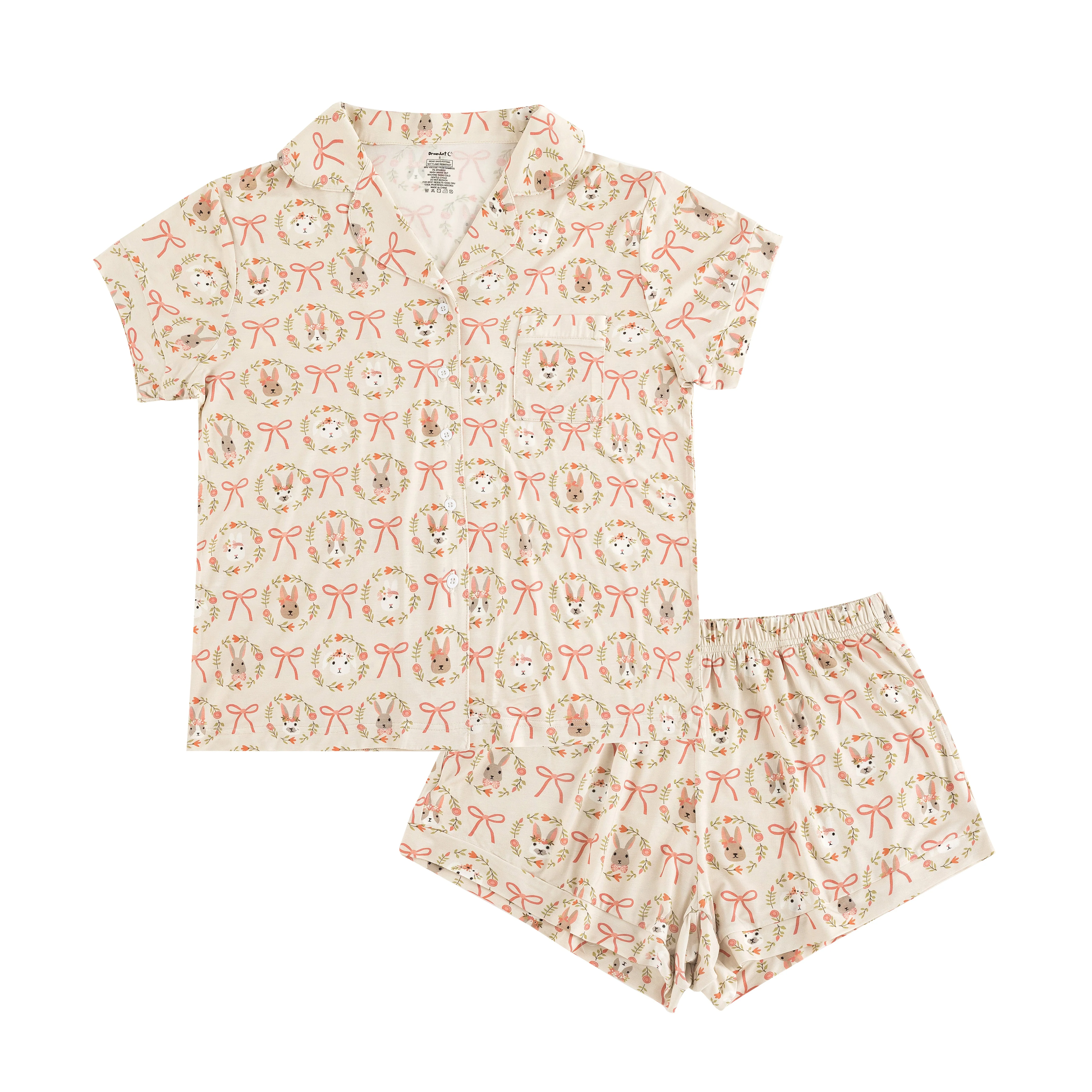 Bows & Bunnies (Women's Short Sleeve PJ) - Image 2