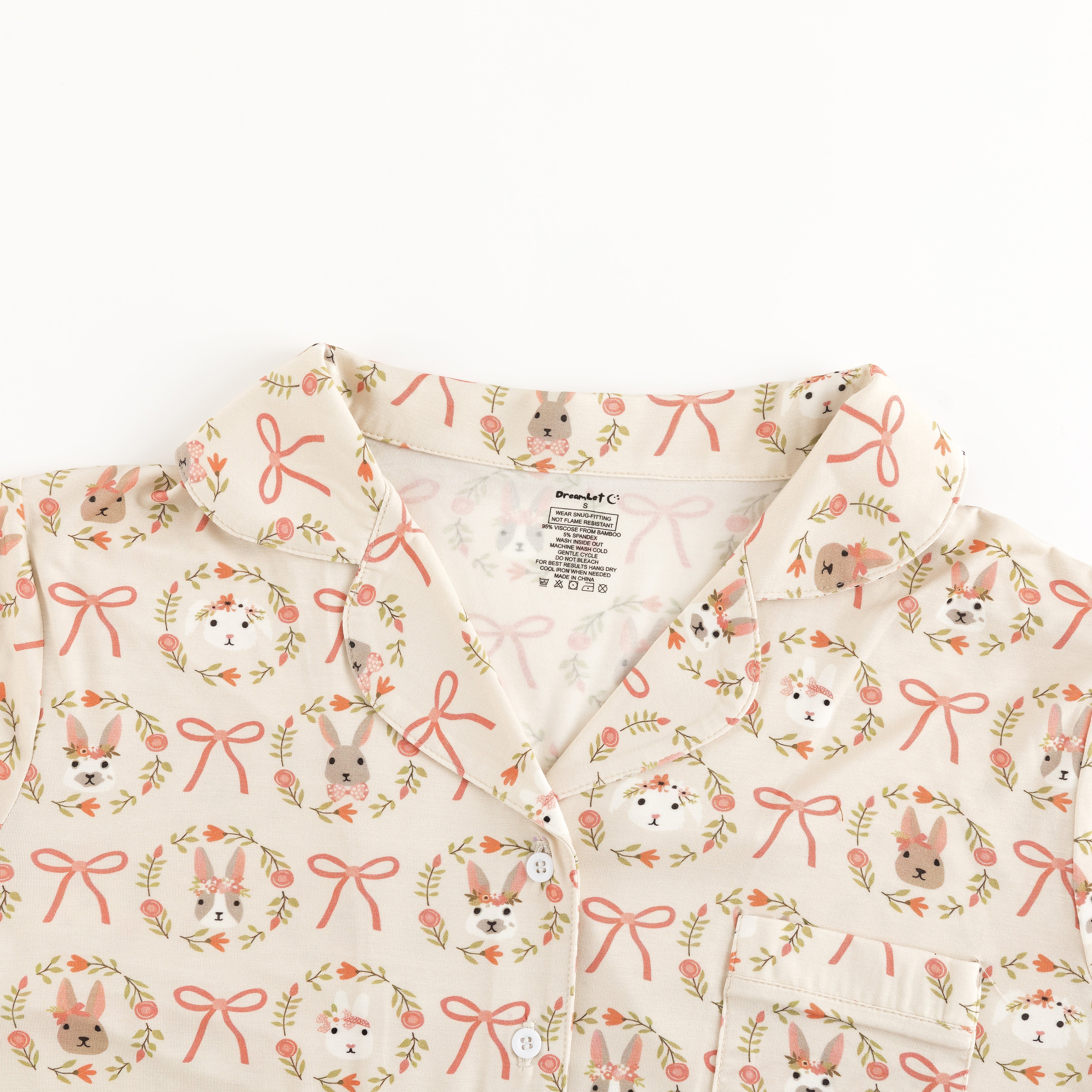 Bows & Bunnies (Women's Short Sleeve PJ) - Image 3