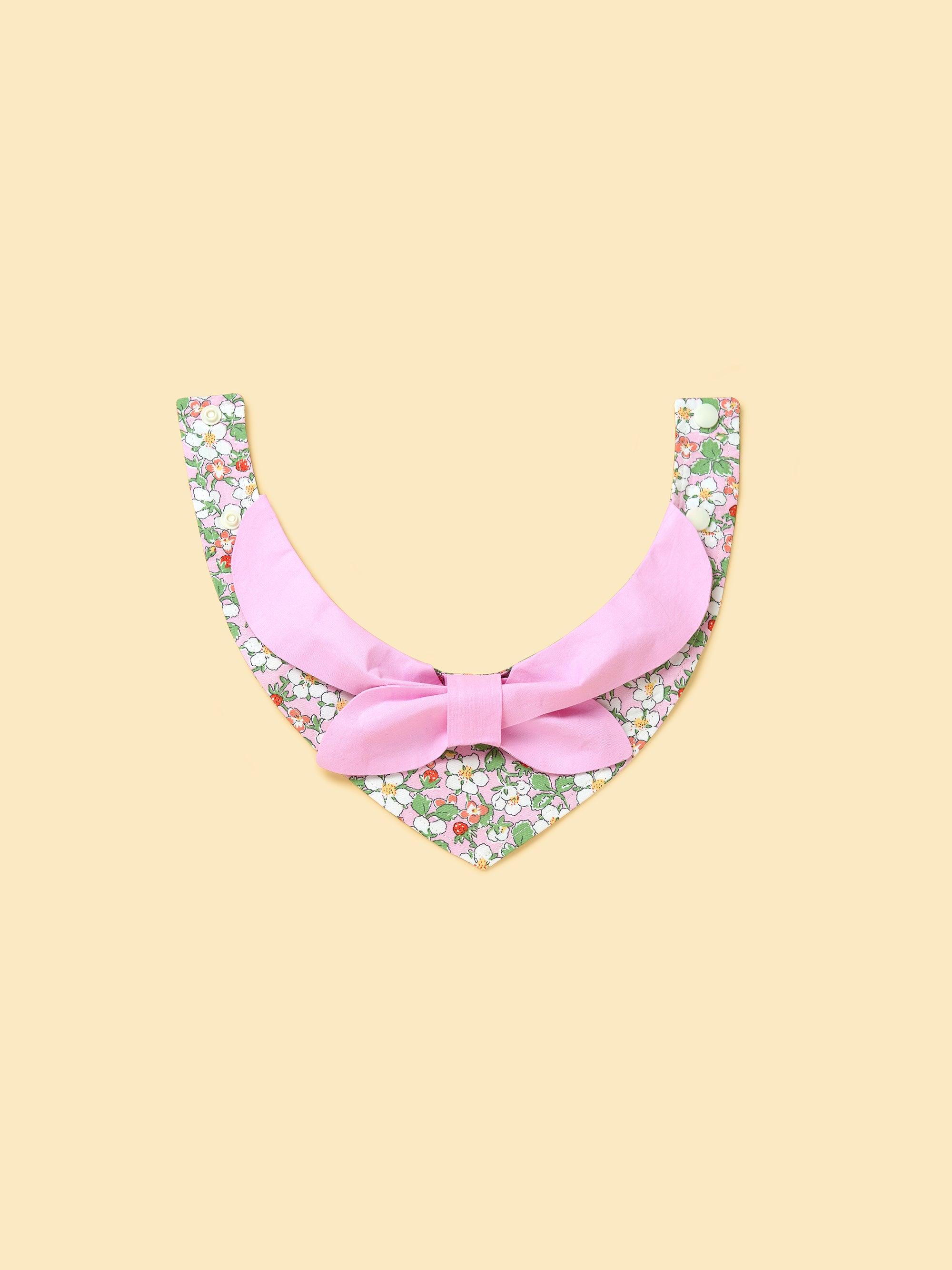 Bowtiful Garden Pink Floral Bandana - Image 3