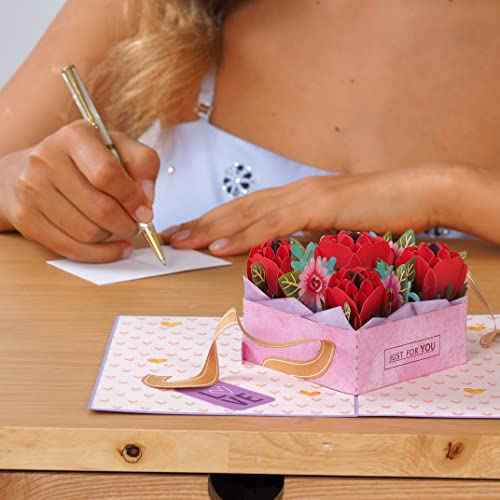 Box of Roses Pop Up Card - 5" x 7" - Image 7