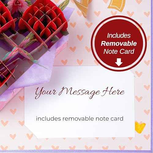 Box of Roses Pop Up Card - 5" x 7" - Image 8
