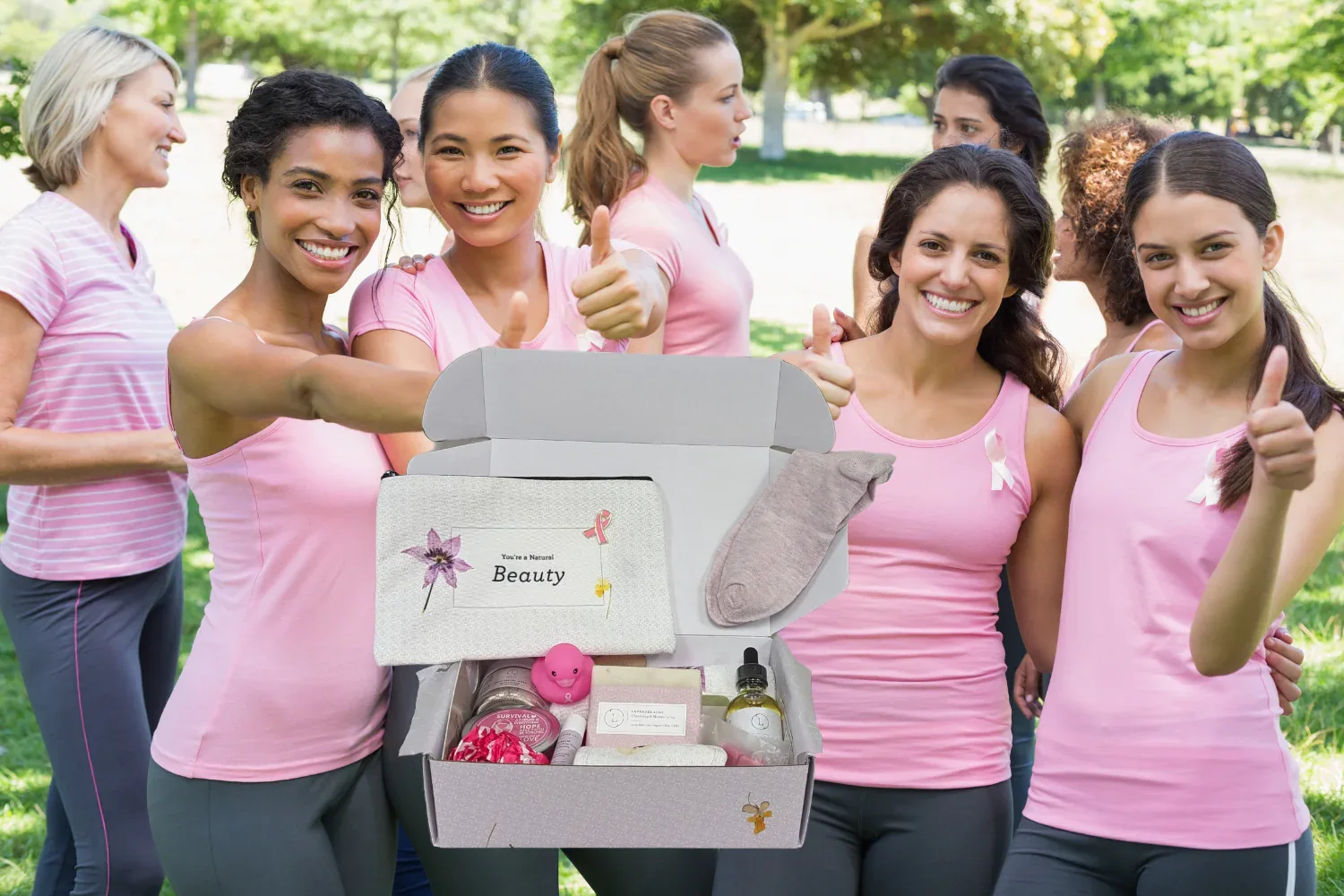 Breast cancer Awareness Gift Box - Hope for a warrior / a survivor - this is a support care pamper package - ALL Natural - Image 4