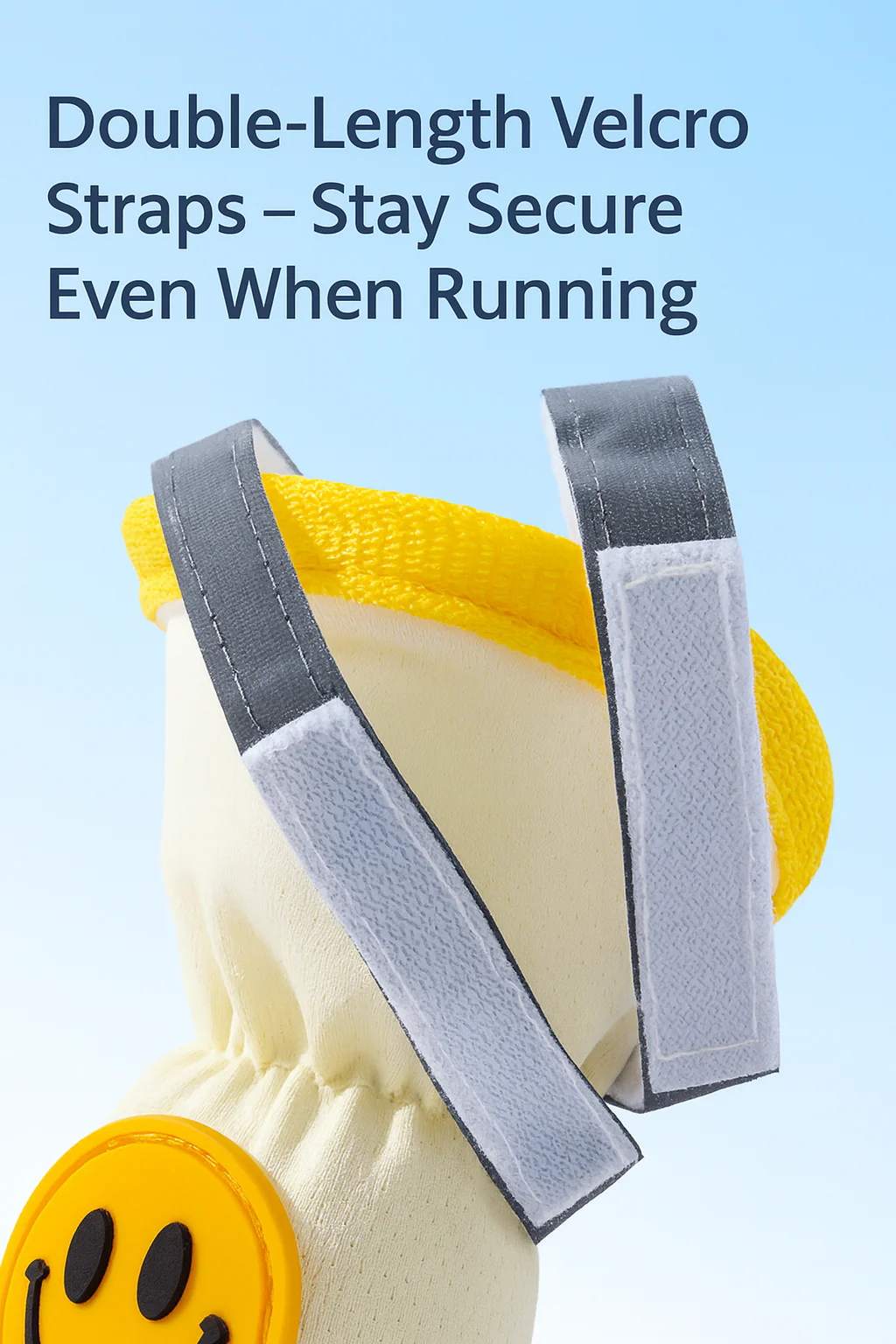 Breathable Smile Dog Shoes with Anti-Slip Soles & Reflective Straps (Set of 4) - Image 5