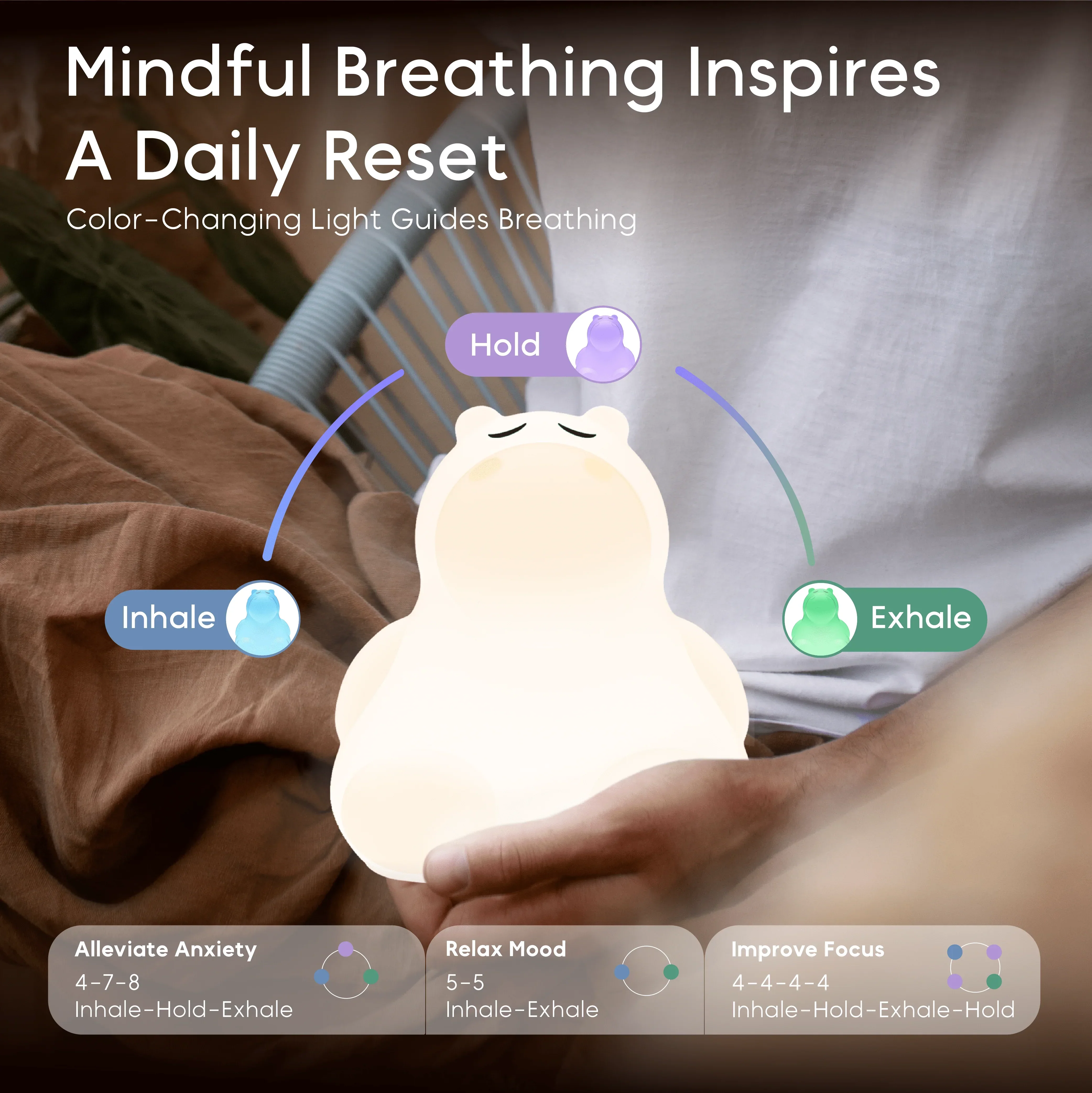 Breathing Pal 'Hugo' The Hippo - Image 2