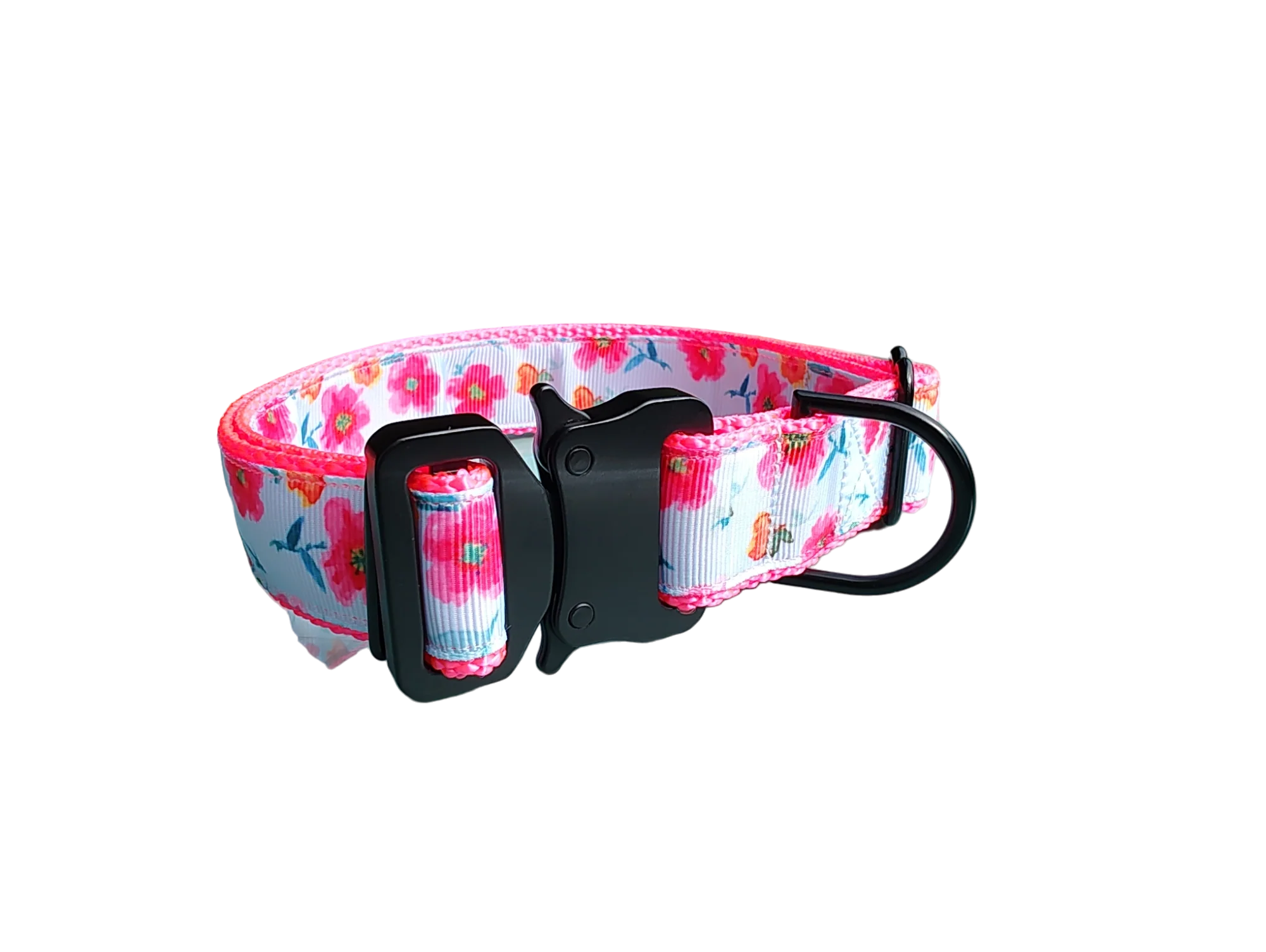 Bright Flowers Nylon Dog Collar - Image 3