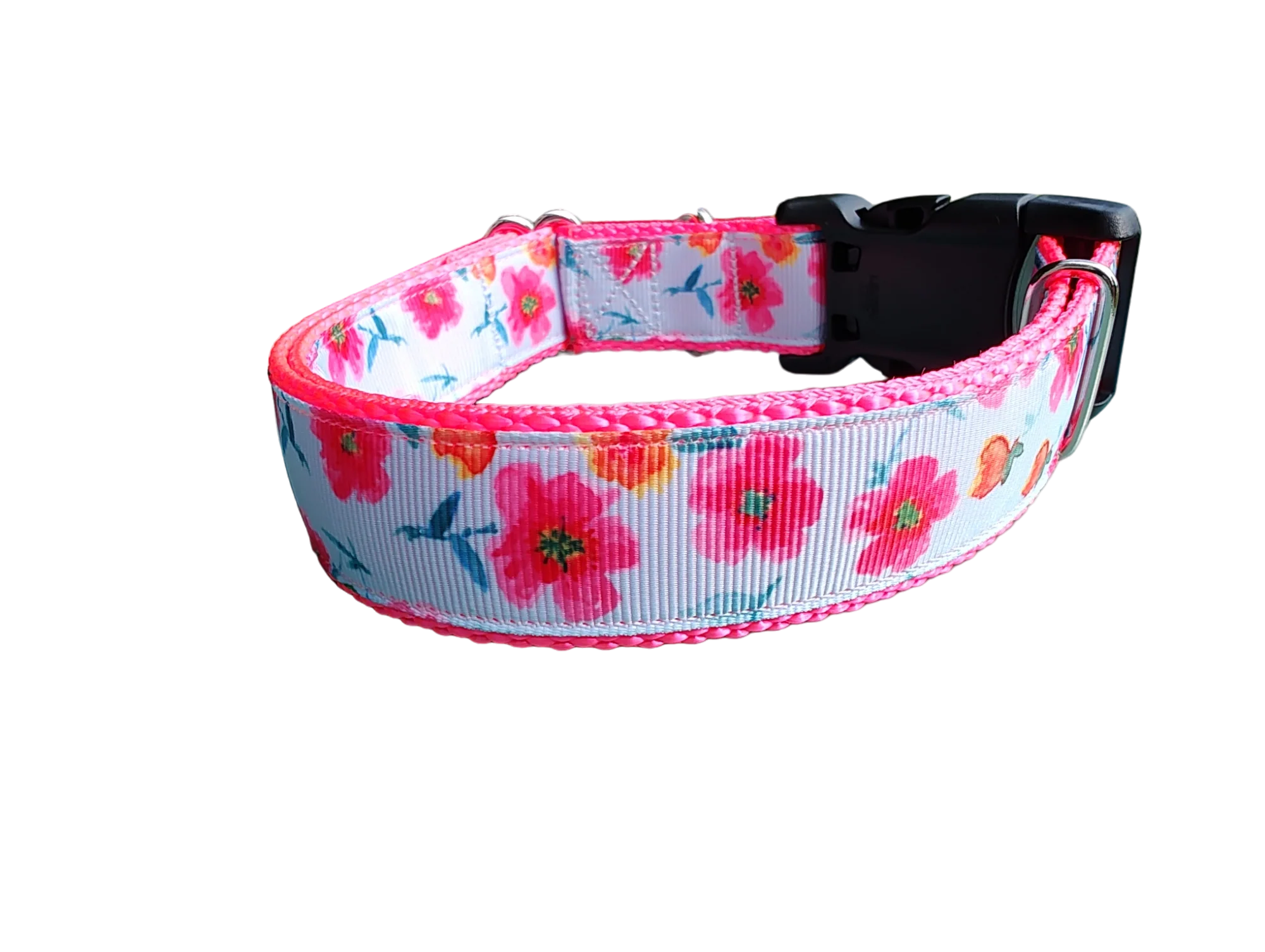 Bright Flowers Nylon Dog Collar - Image 4