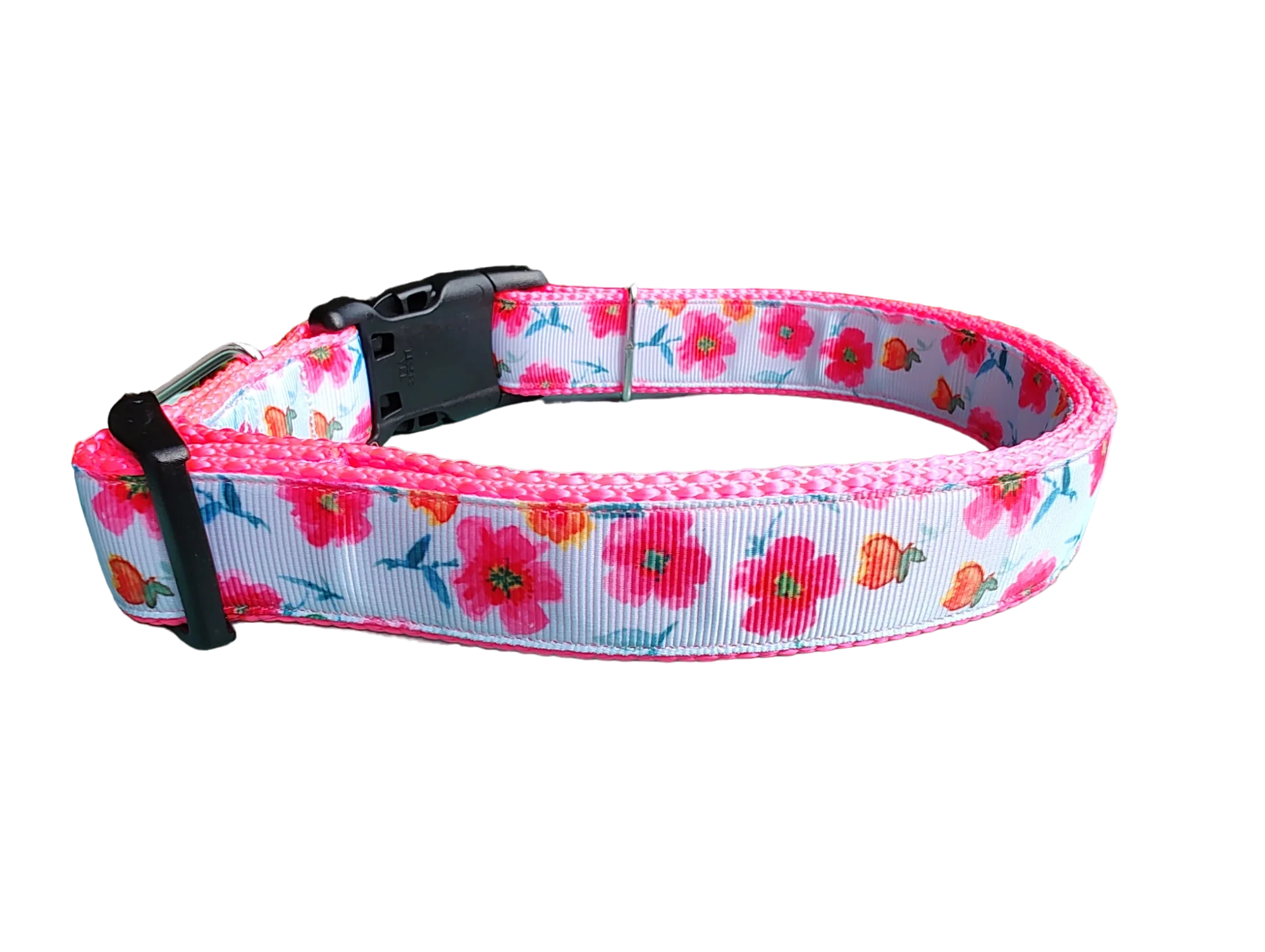 Bright Flowers Nylon Dog Collar - Image 7