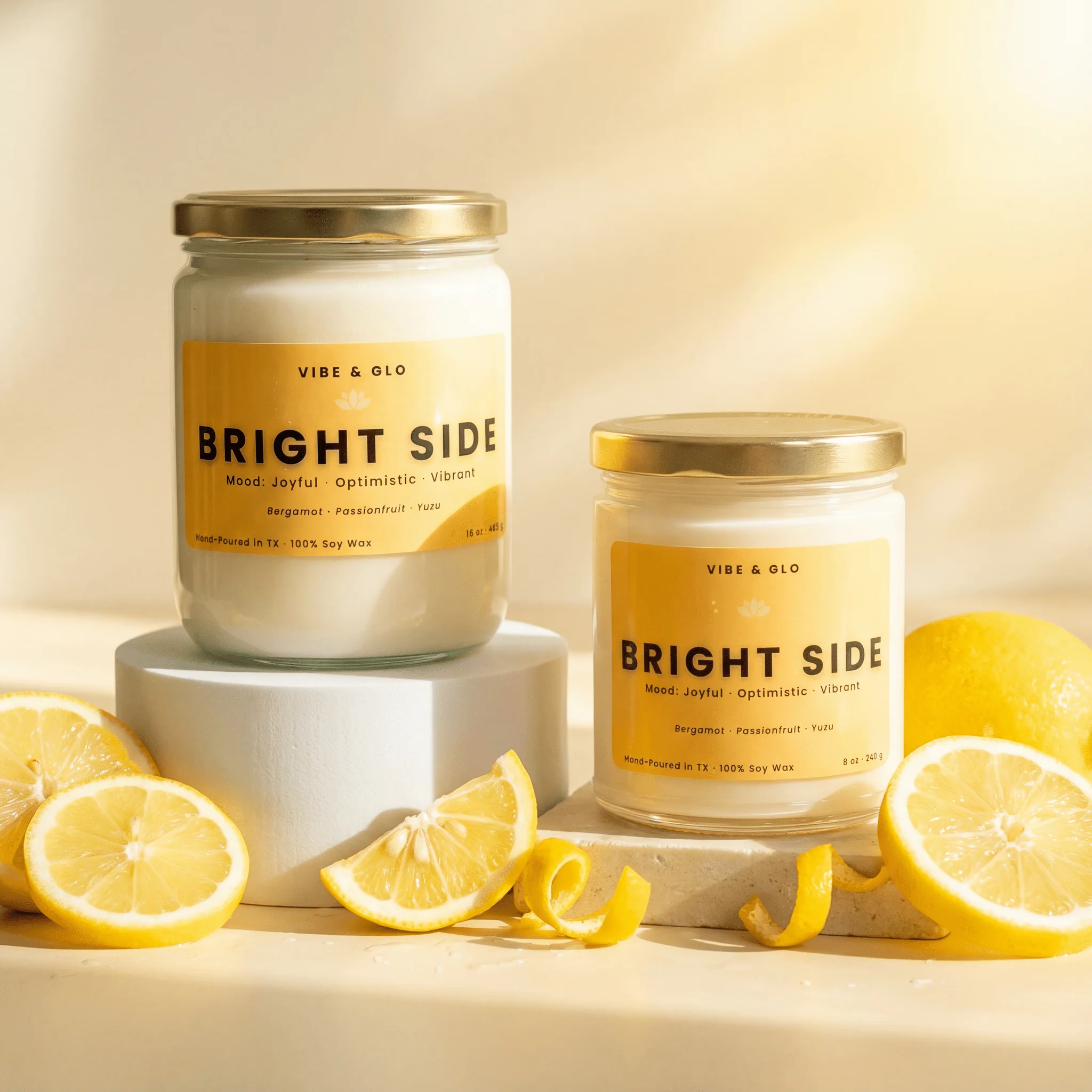 Bright Side – Yuzu & Bergamot Soy Candle - Image 2