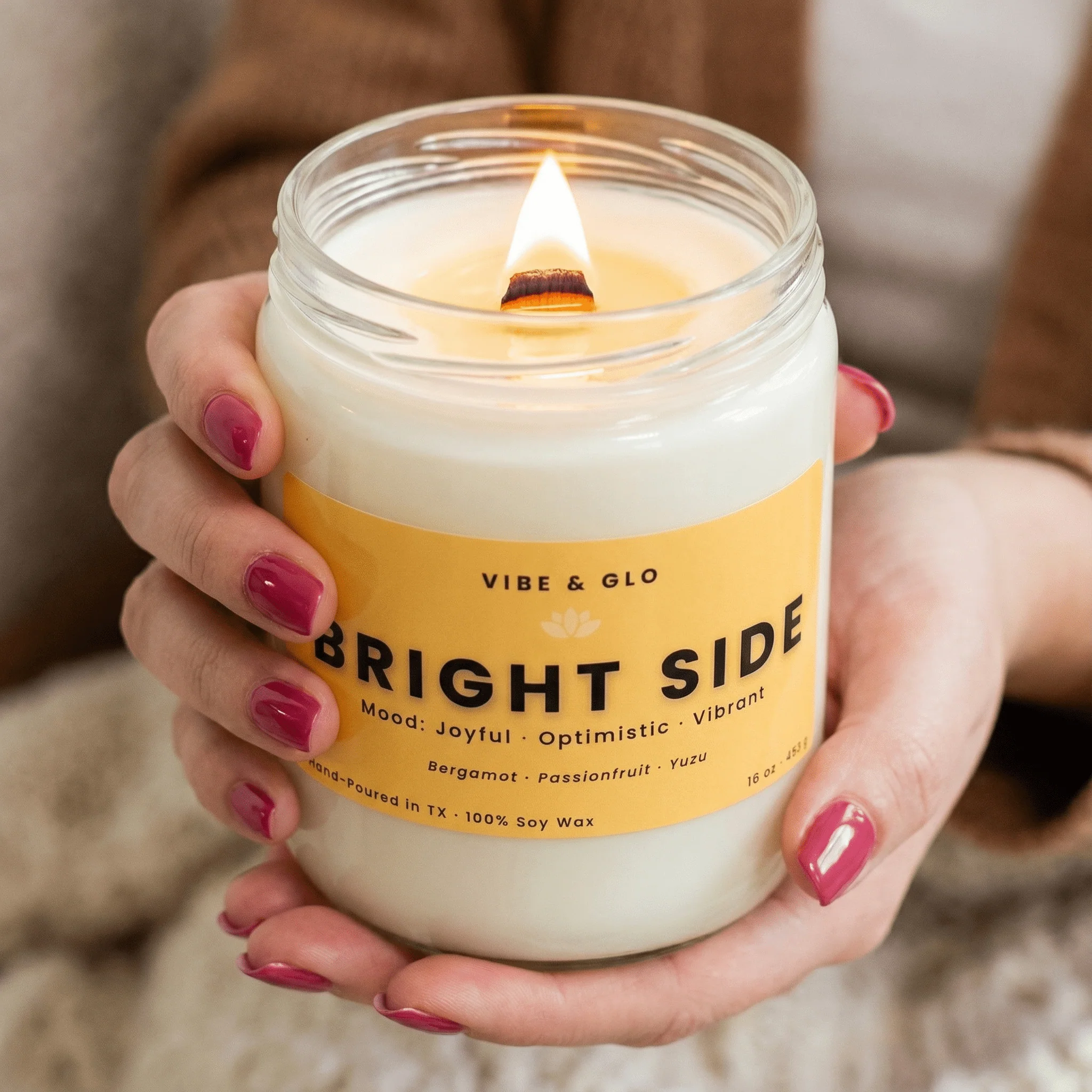 Bright Side – Yuzu & Bergamot Soy Candle - Image 4