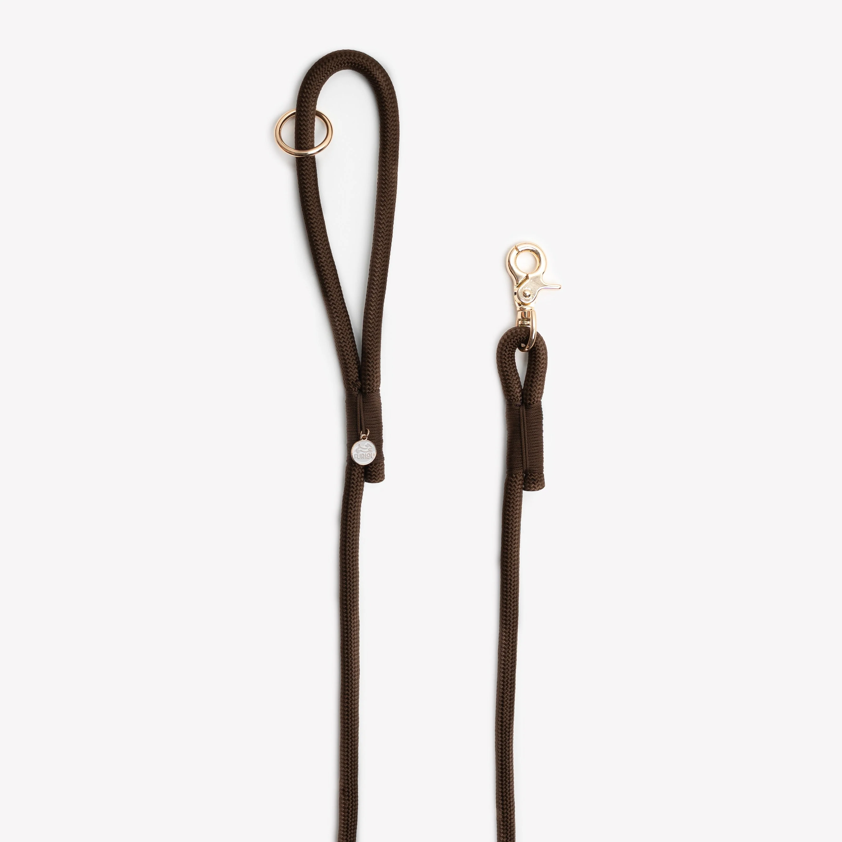 'Brown' - Braided Rope Leash - Image 2