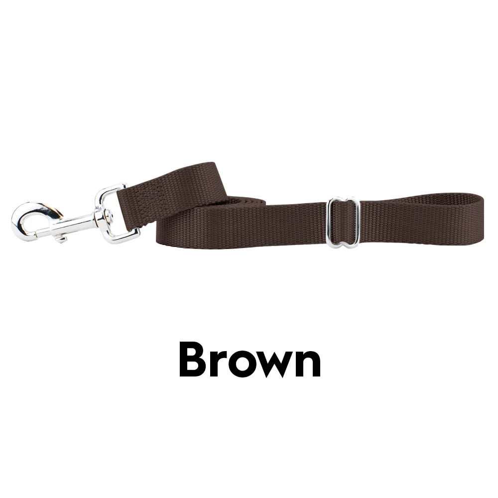 Brown Nylon Dog Leash - Image 2