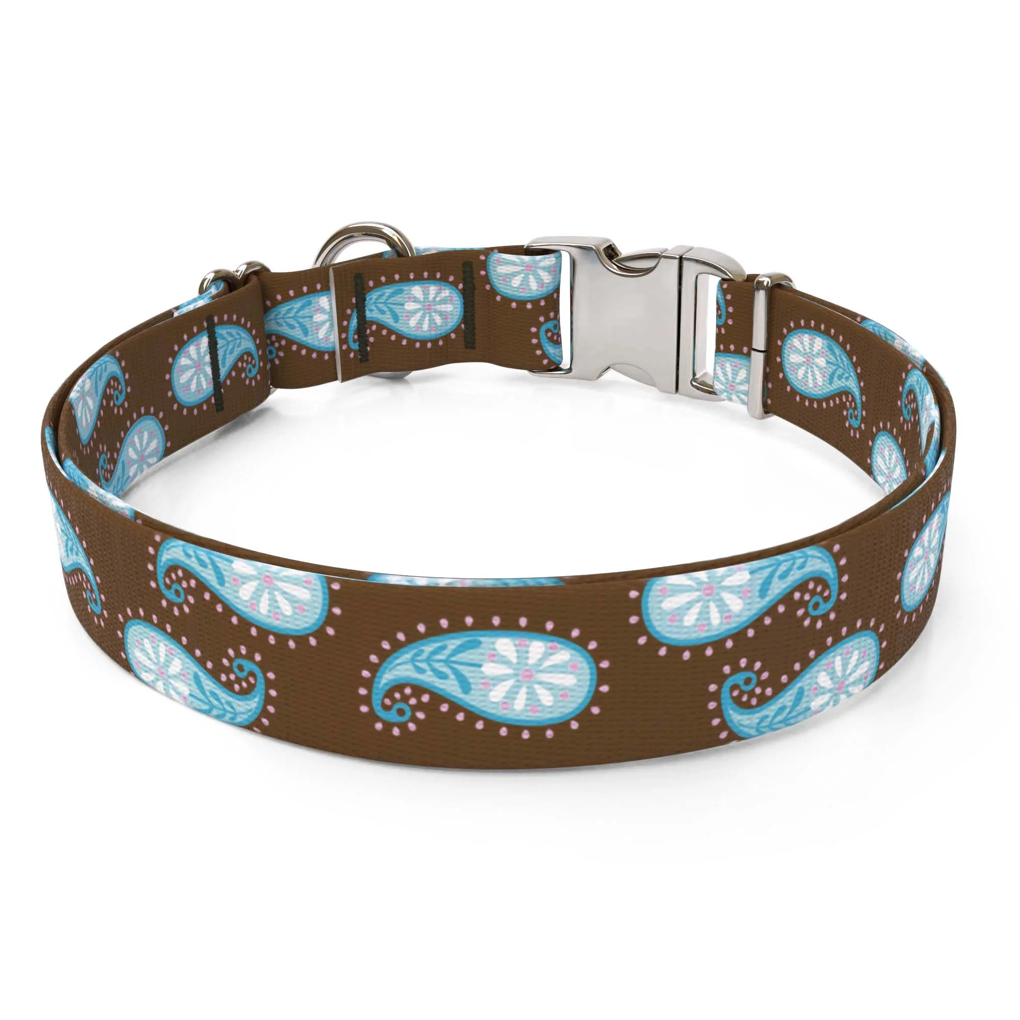 Brown Paisley Dog Collar - Image 2