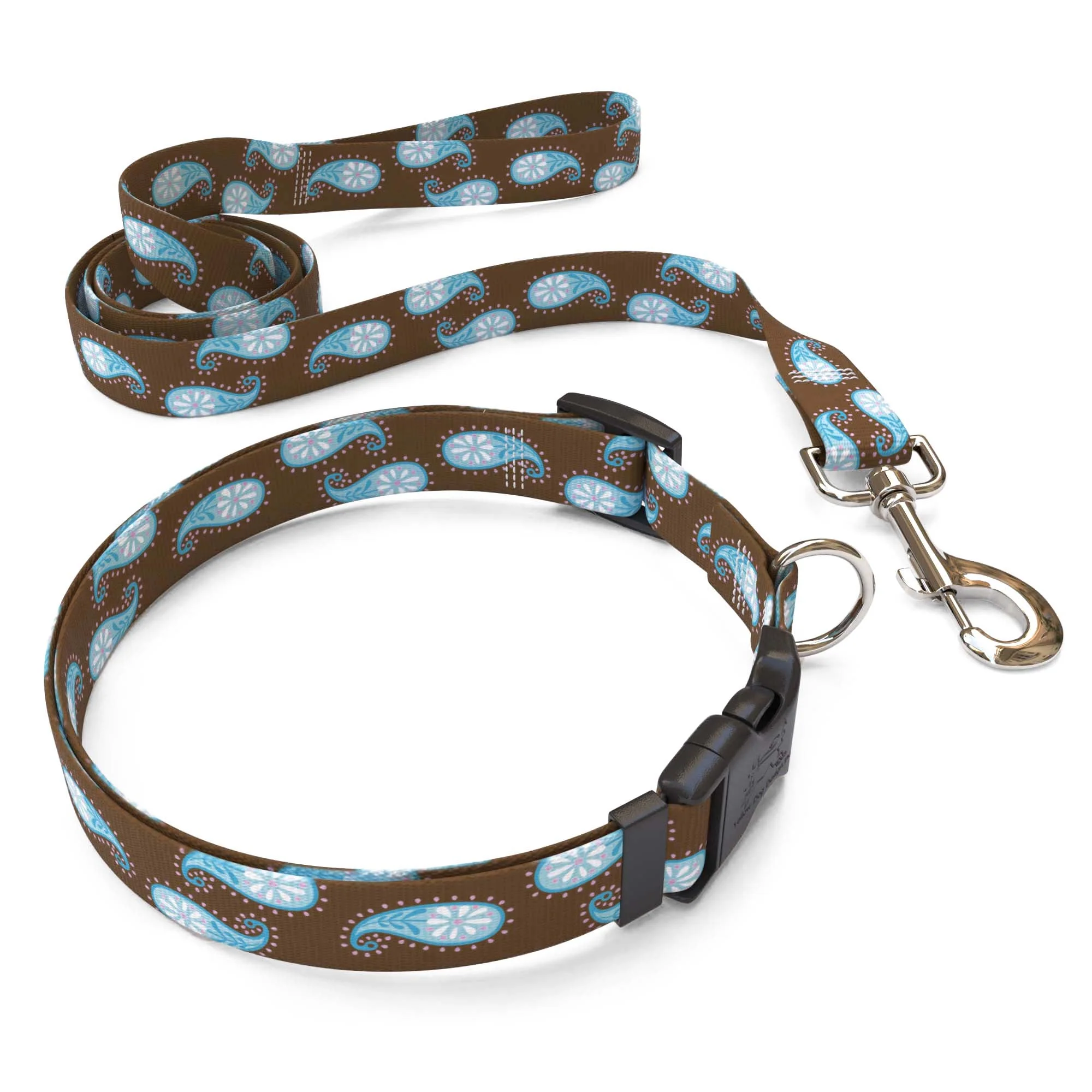 Brown Paisley Dog Collar - Image 4