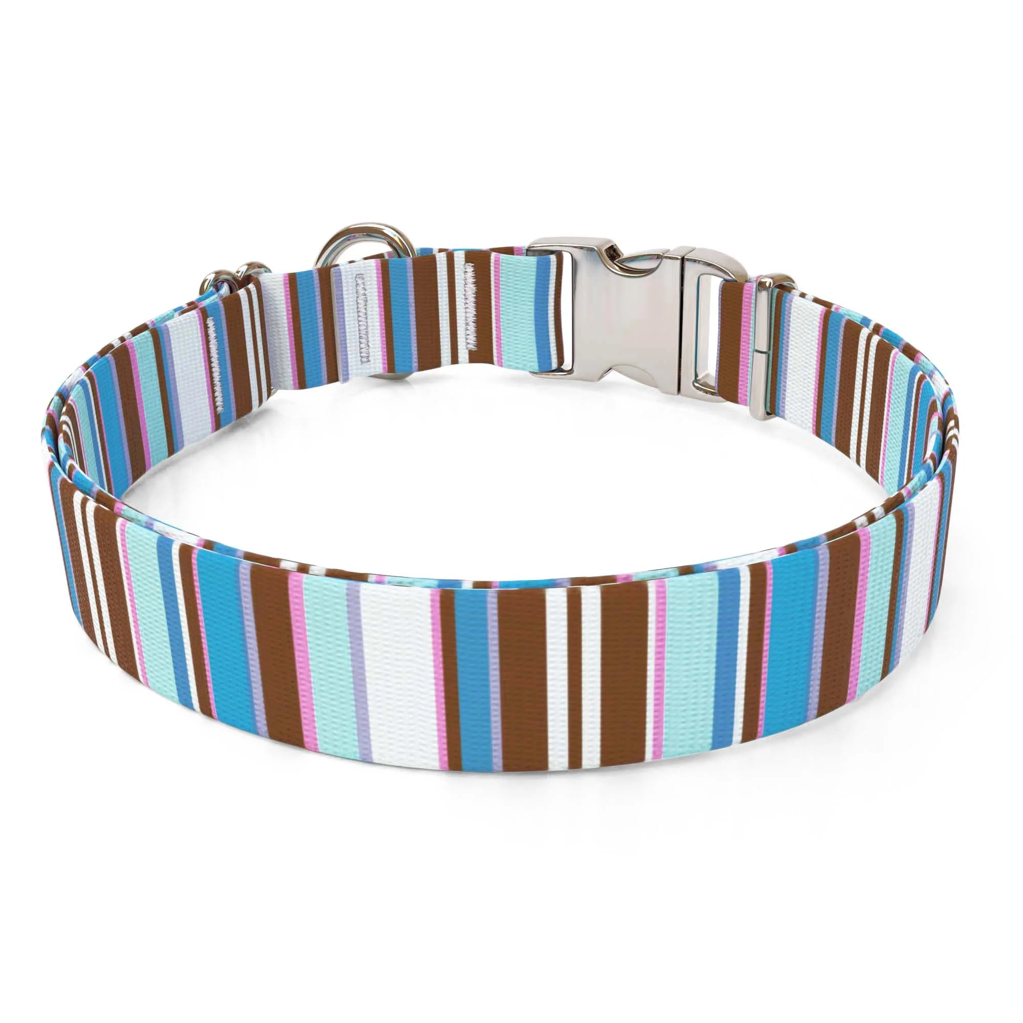Brown Stripes Dog Collar - Image 2