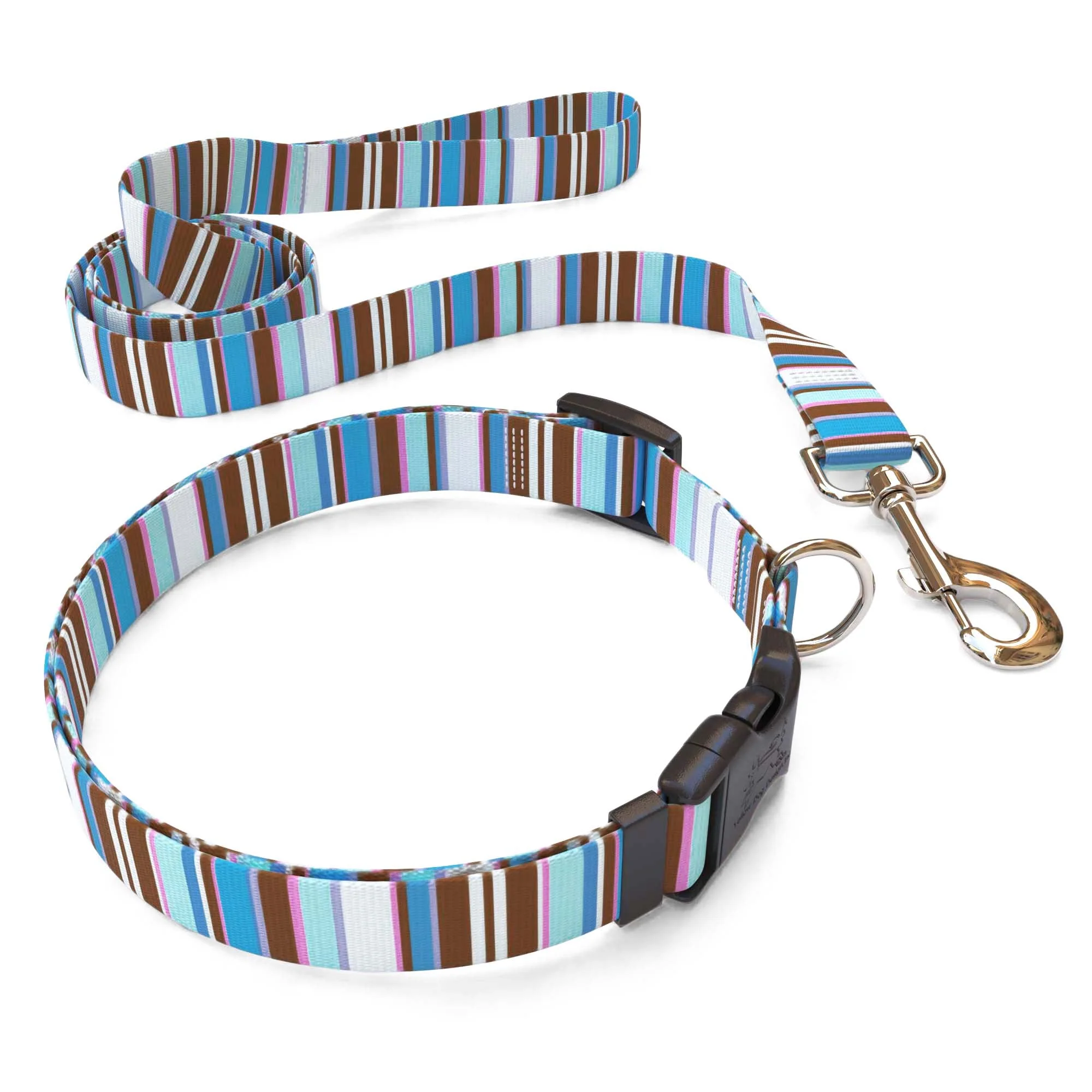 Brown Stripes Dog Collar - Image 4