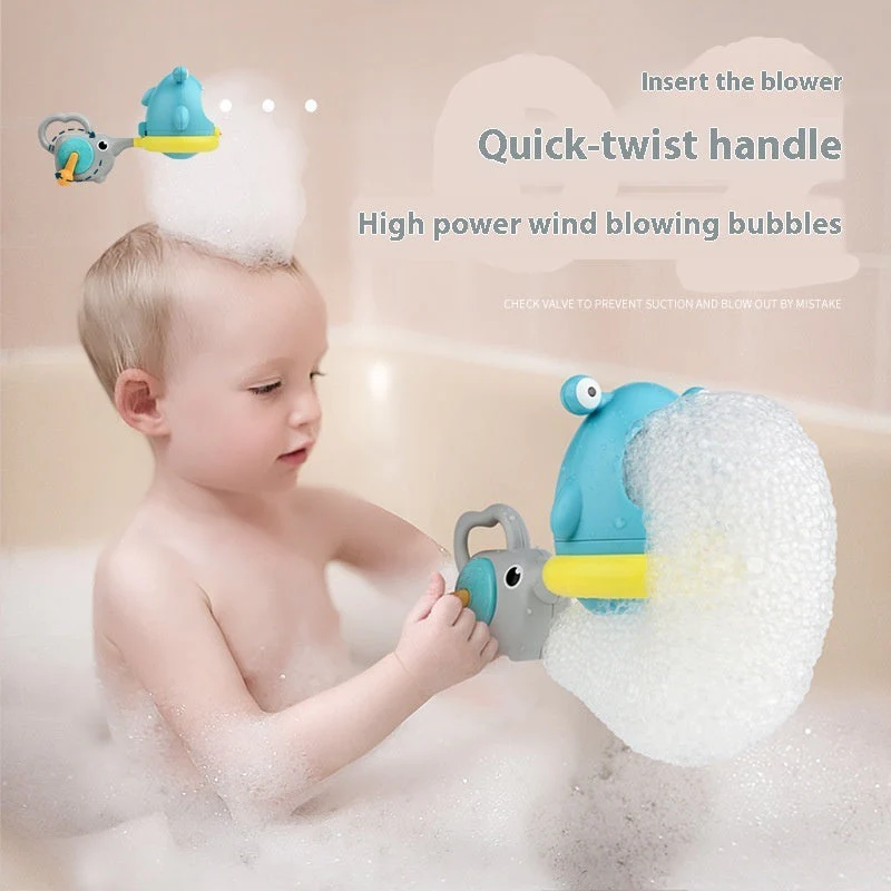Bubble Blowing Machine Shark Bathroom Bath Toys - Image 4