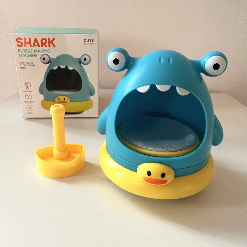Bubble Blowing Machine Shark Bathroom Bath Toys - Image 6